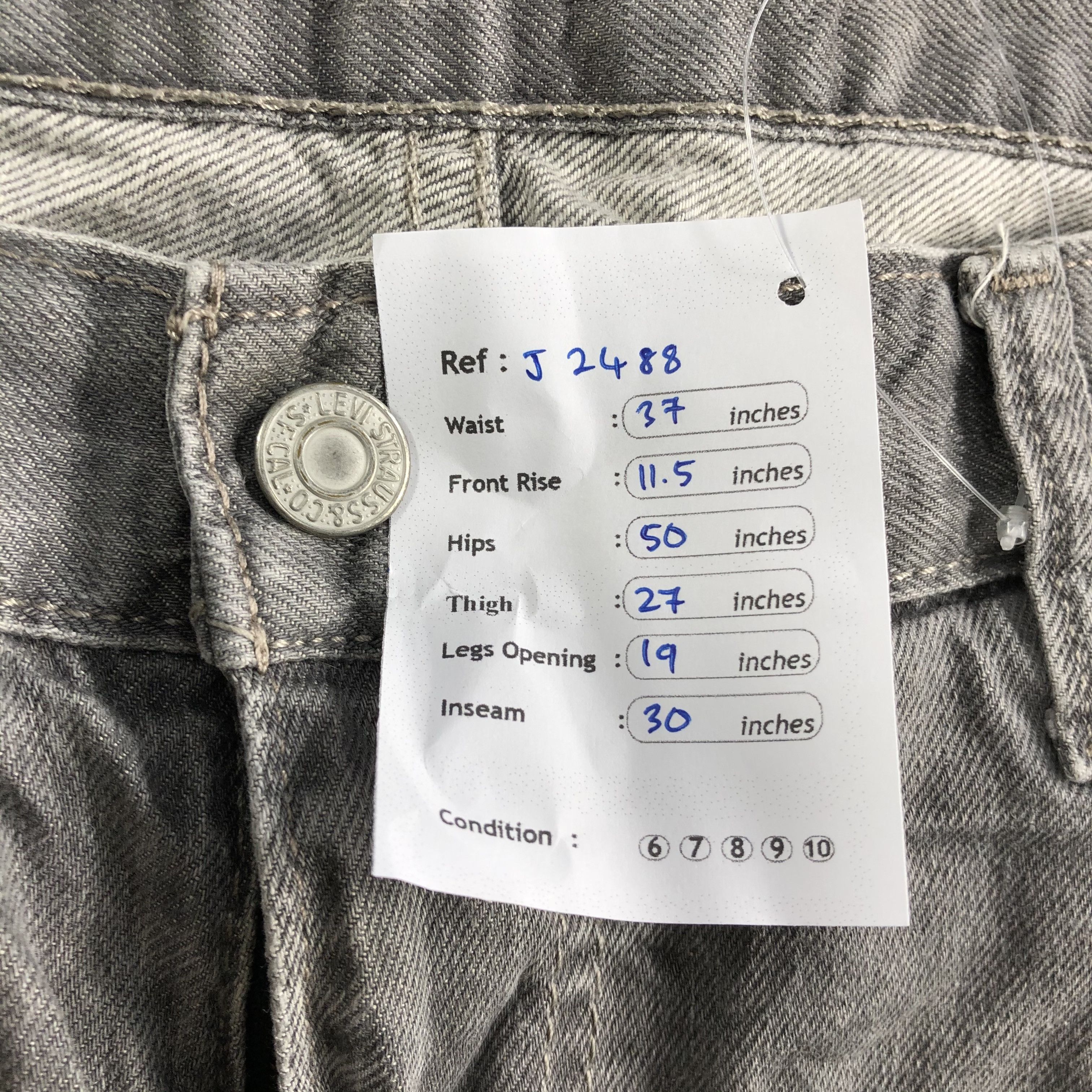 Levi's Vintage Levis 569 Jeans-J2488 Size US 37 - 12 Thumbnail