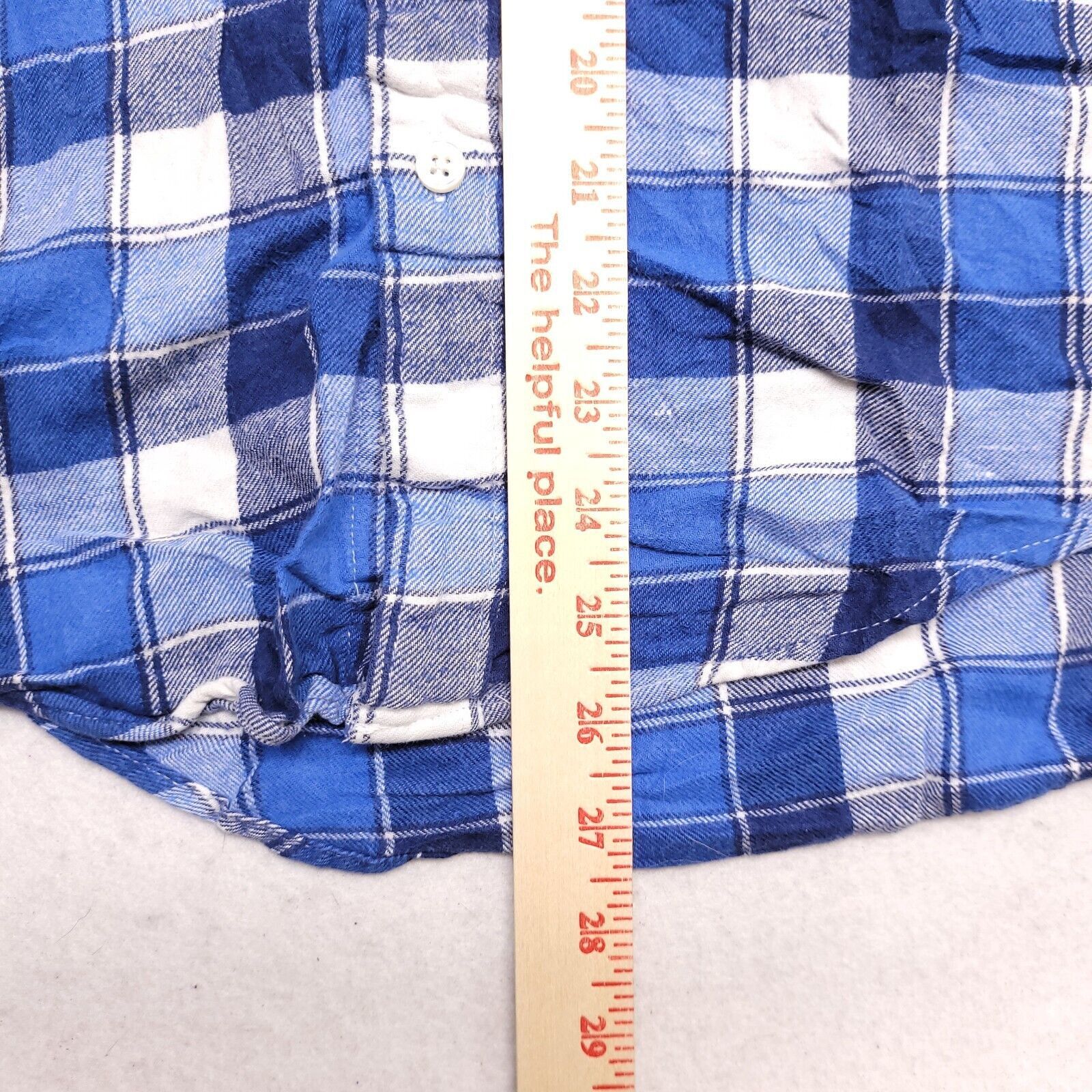 John Ashford John Ashford Gingham Flannel Shirt Mens Size S Blue White Size US S / EU 44-46 / 1 - 8 Thumbnail