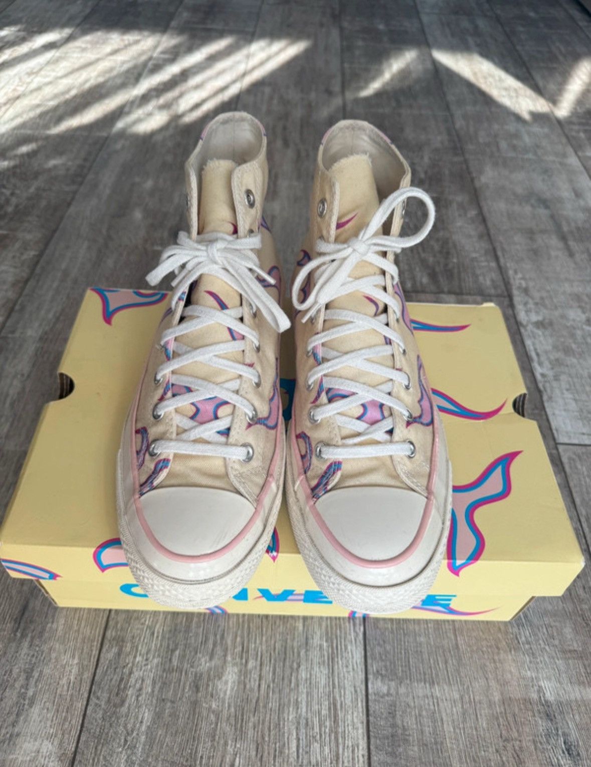 Converse × Golf Wang Converse X Golf Le Fleur Yellow Flame Size US 9.5 / EU 42-43 - 2 Thumbnail