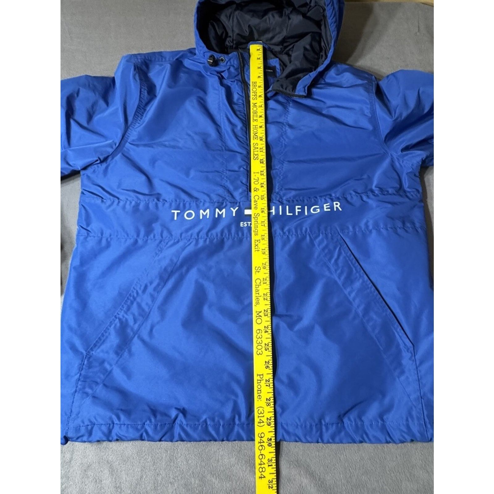 Tommy Hilfiger Tommy Hilfiger Zipped Hooded Padded Jacket Size XL Blue Size US XL / EU 56 / 4 - 6 Thumbnail