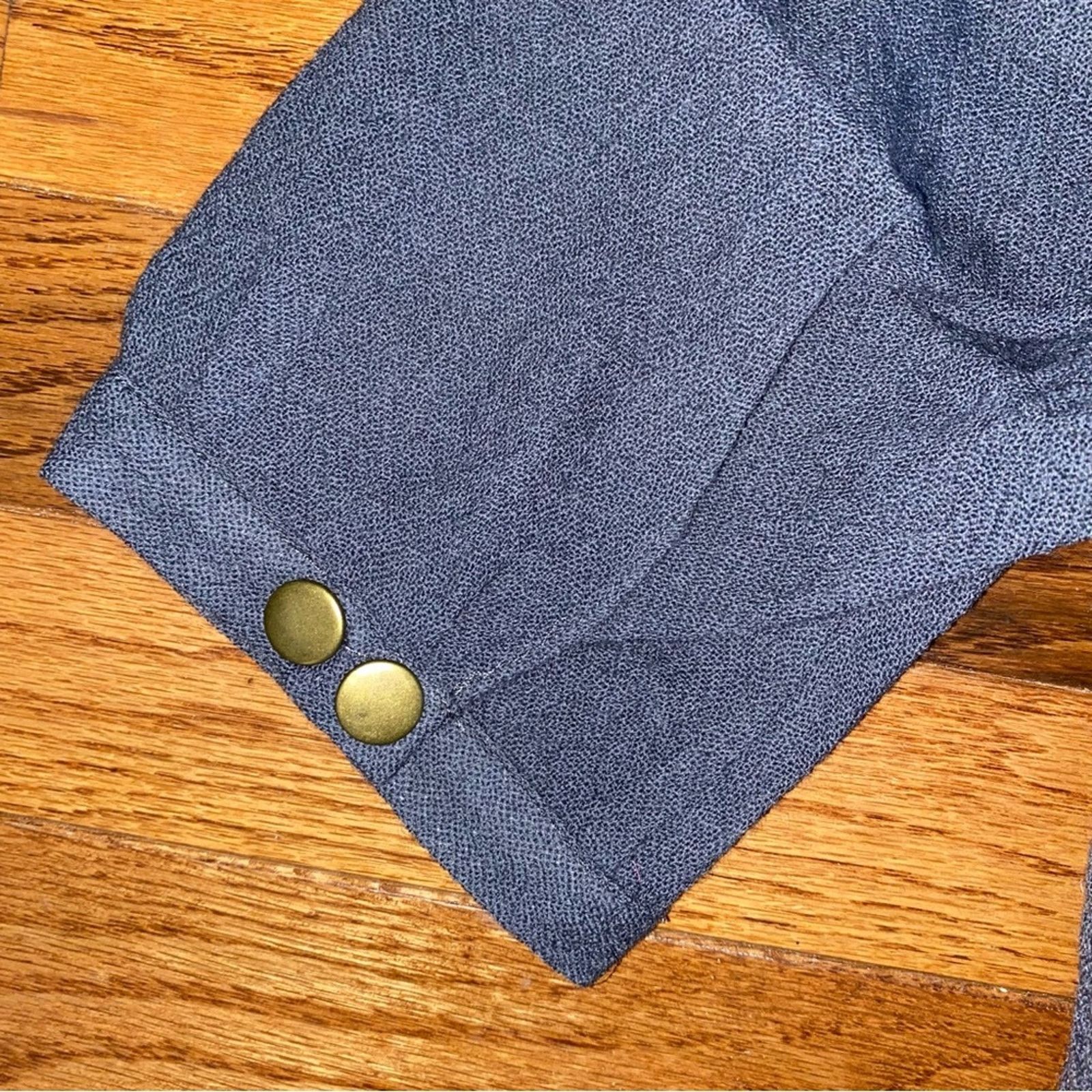 Calypso St Barth New Calypso St Barth $350 Gray Linen Snap Front Dress MED Size M / US 6-8 / IT 42-44 - 9 Thumbnail