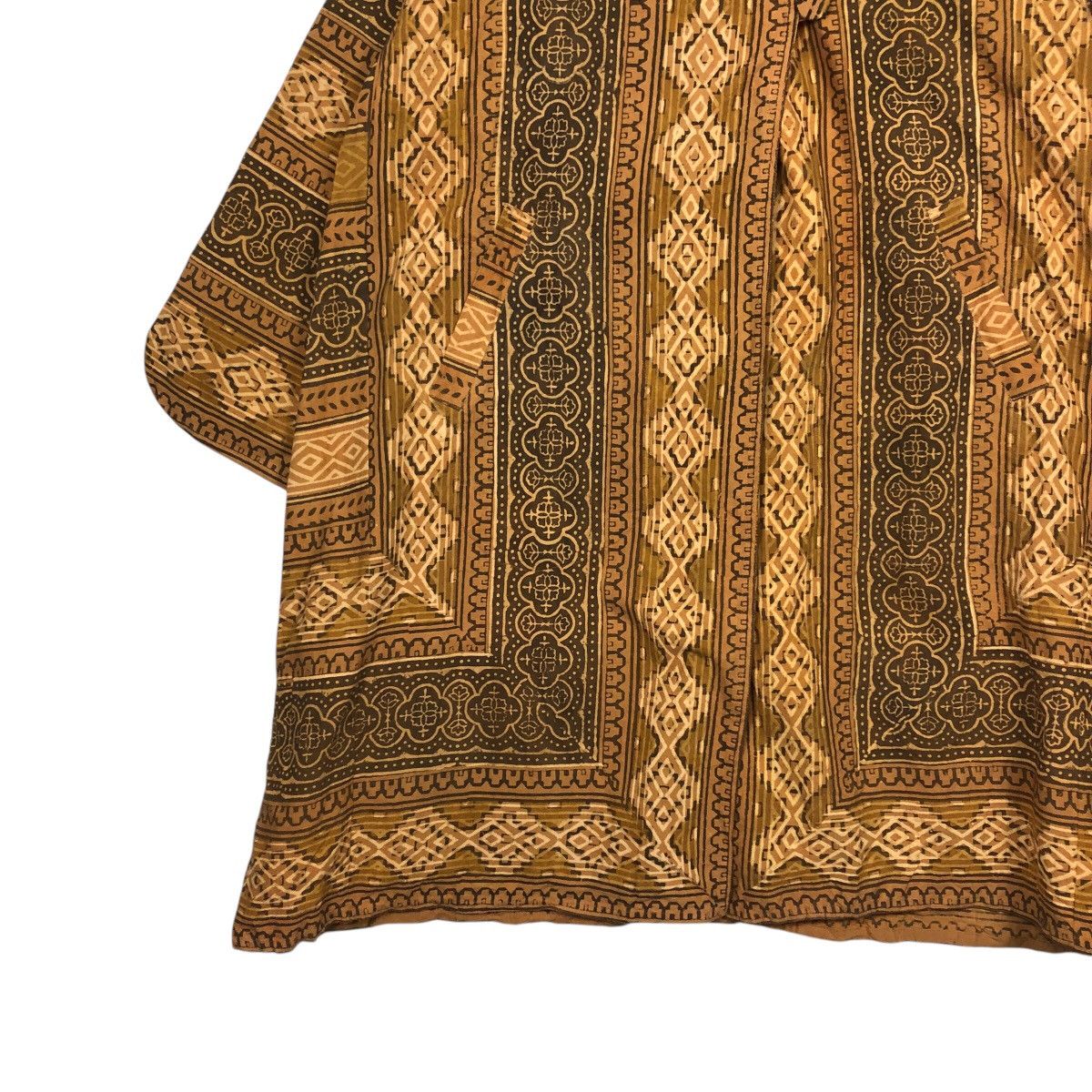 Japanese Brand × Vintage 📌Vintage Long Jacket Navajo Native Design Craft India Size US M / EU 48-50 / 2 - 6 Thumbnail