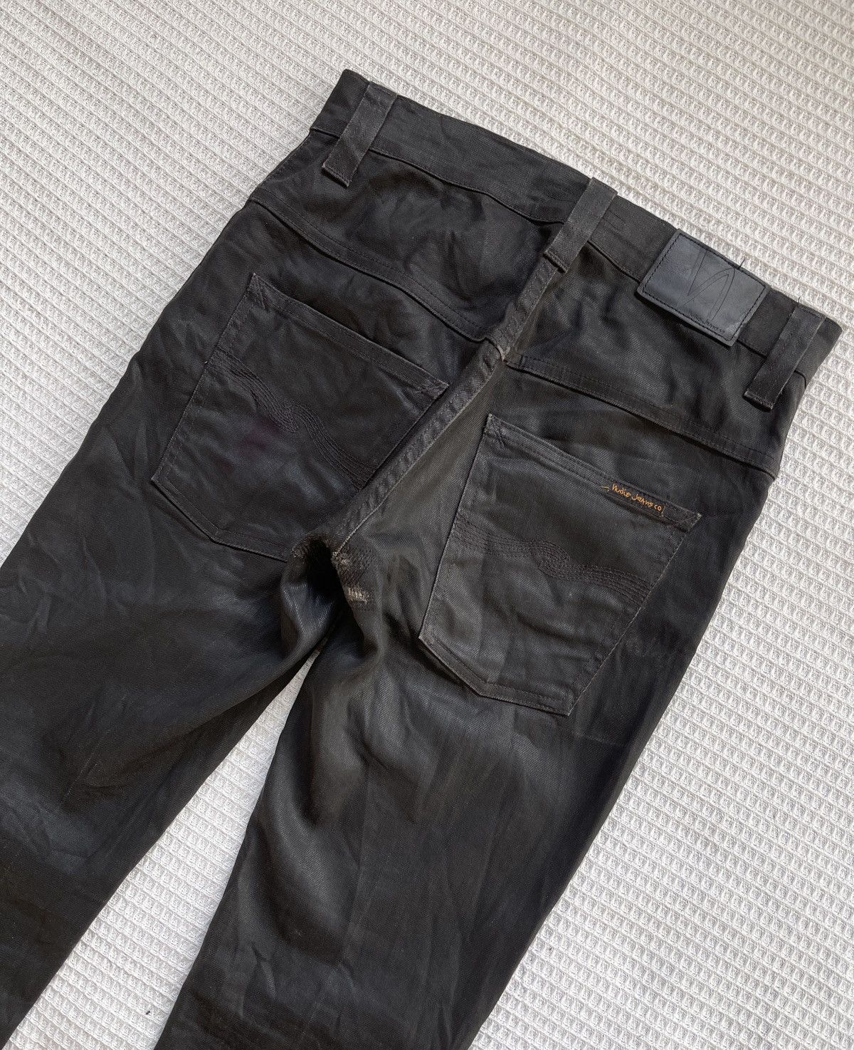 Jean Rare🔥Nudie Jeans Thin Finn Skinny Black Jeans Size US 29 - 1 Thumbnail