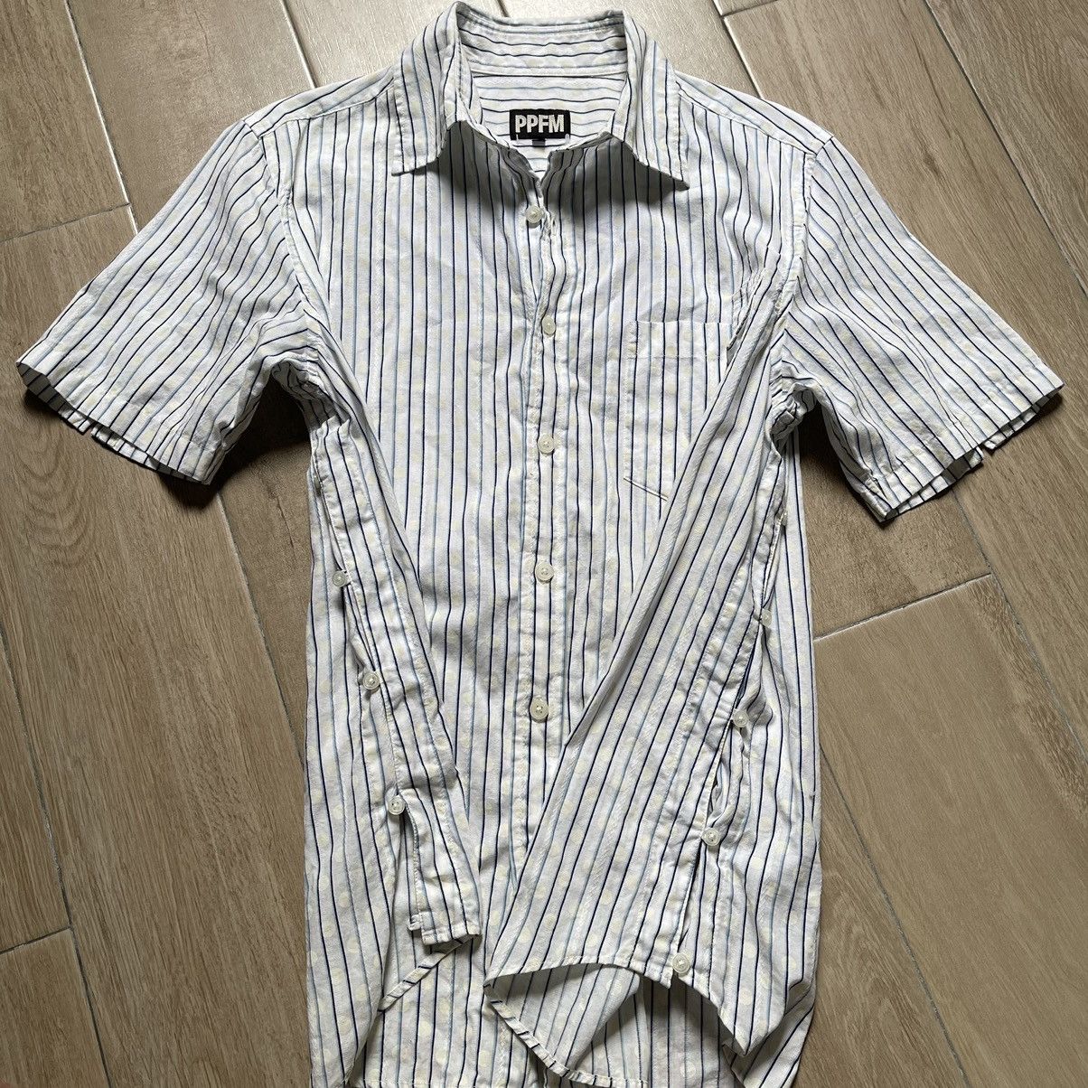 Designer × Japanese Brand × PPFM PPFM Polcadot stripe button up Size US M / EU 48-50 / 2 - 4 Thumbnail
