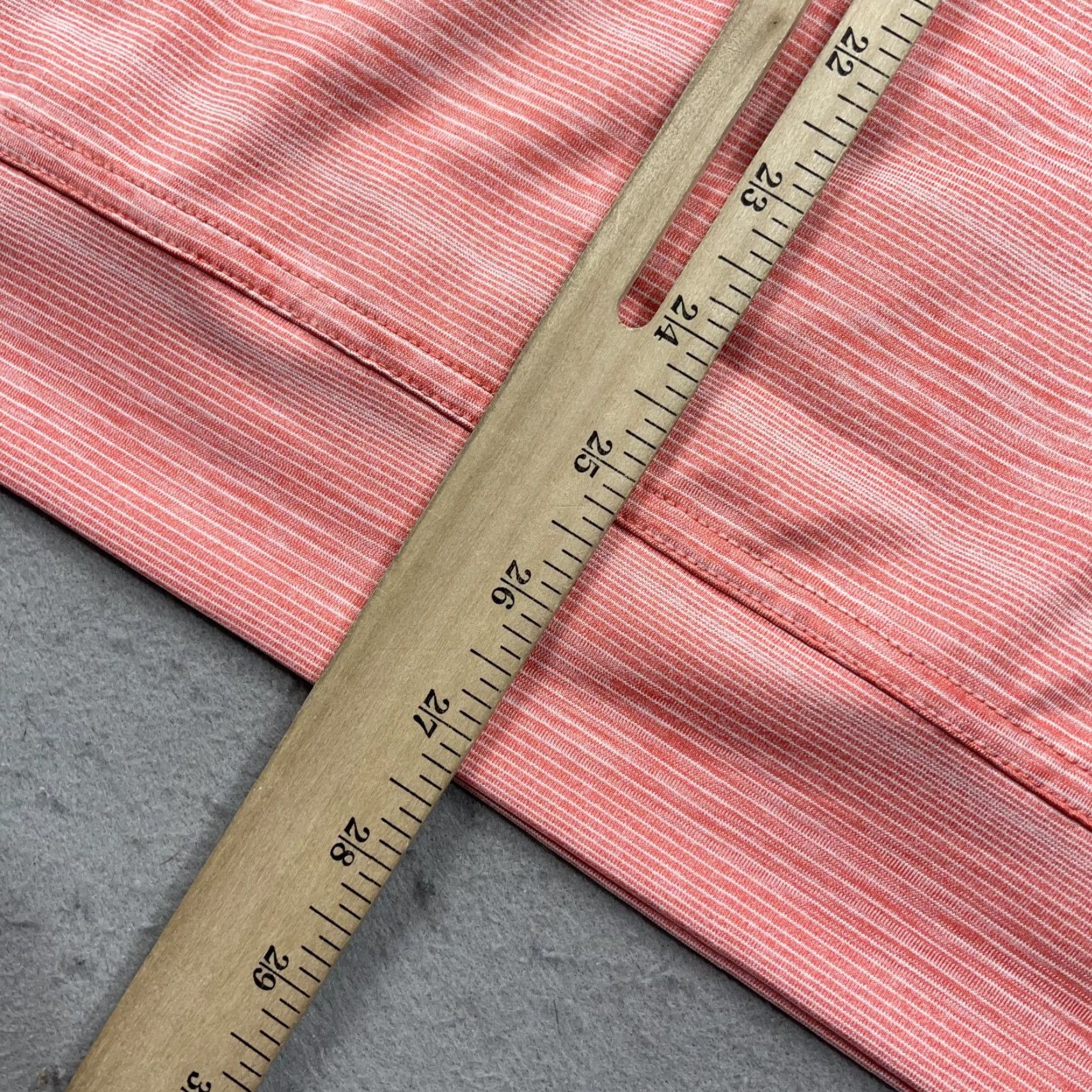johnnie-O johnnie-O Jacket Mens M Pink 1/4 Zip Stretch Golf Striped Activewear Regular Fit Long Sleeve Size US M / EU 48-50 / 2 - 8 Thumbnail