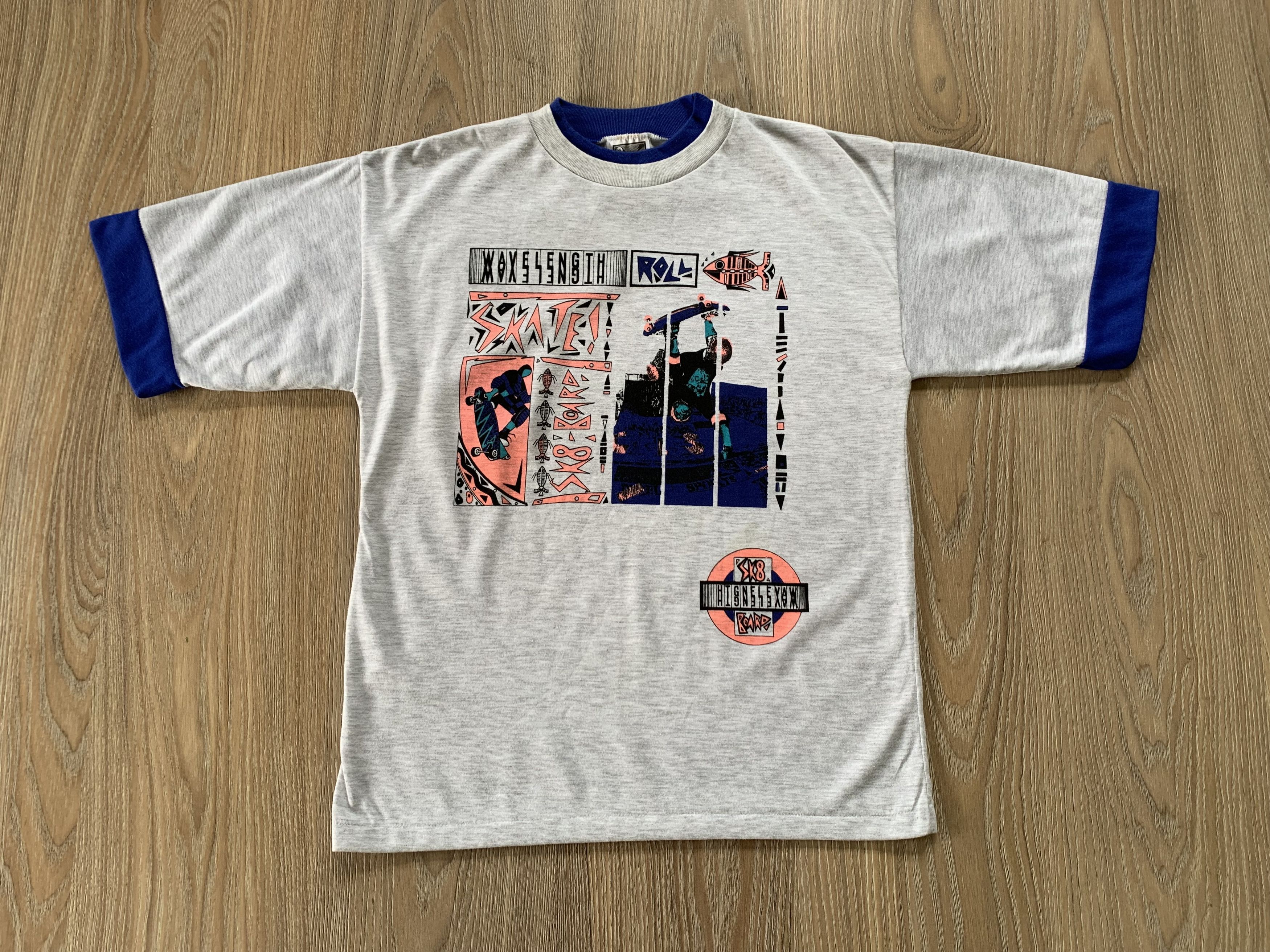 Other Rare Vintage SOS 90s Cotton Skating Printed T Shirt Size US L / EU 52-54 / 3 - 2 Thumbnail