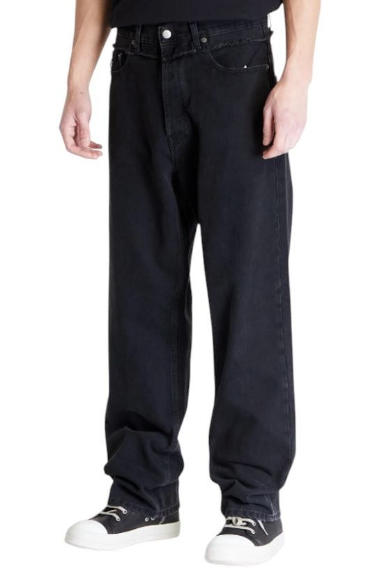 Ambush Design WAIST DETAIL W31 Black Distress Button Jeans 86797 Size US 31 - 1 Thumbnail