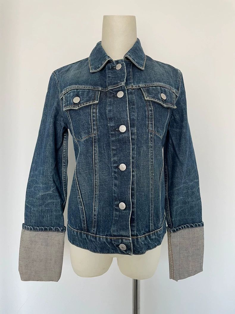 Helmut Lang Helmut Lang 90s Denim Jacket with Cuff Design- DMC Size US XS / EU 42 / 0 - 1 Thumbnail