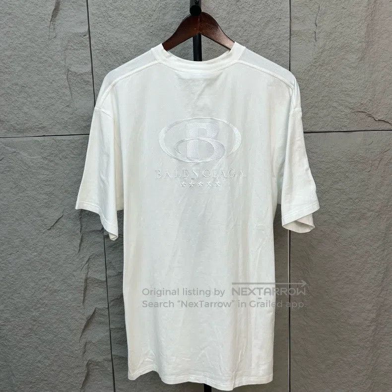 Balenciaga Balenciaga Embroidered Letter Logo Short Sleeve Size US L / EU 52-54 / 3 - 2 Thumbnail