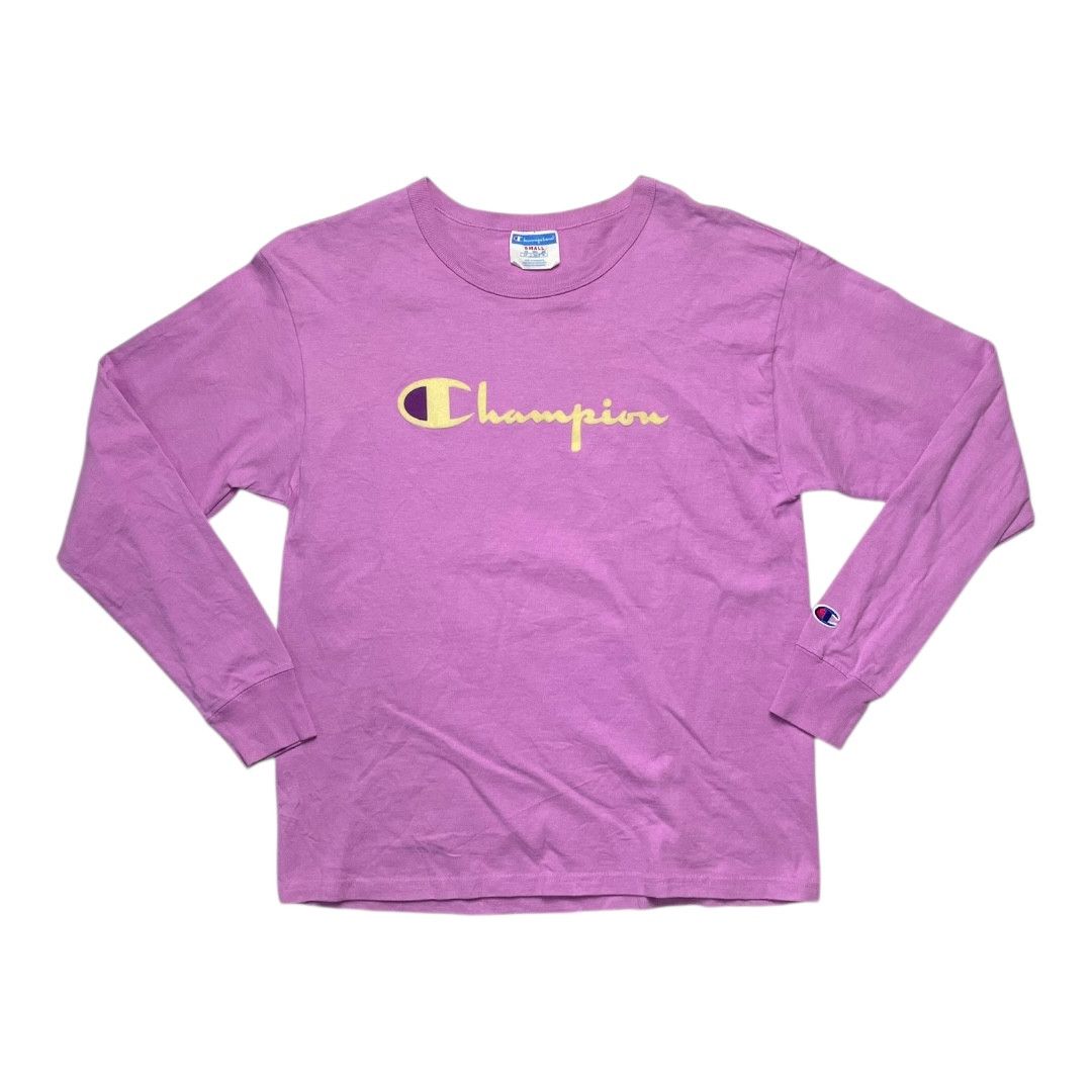 Champion Vintage Champion Purple Long Sleeve Shirt Size US S / EU 44-46 / 1 - 1 Thumbnail