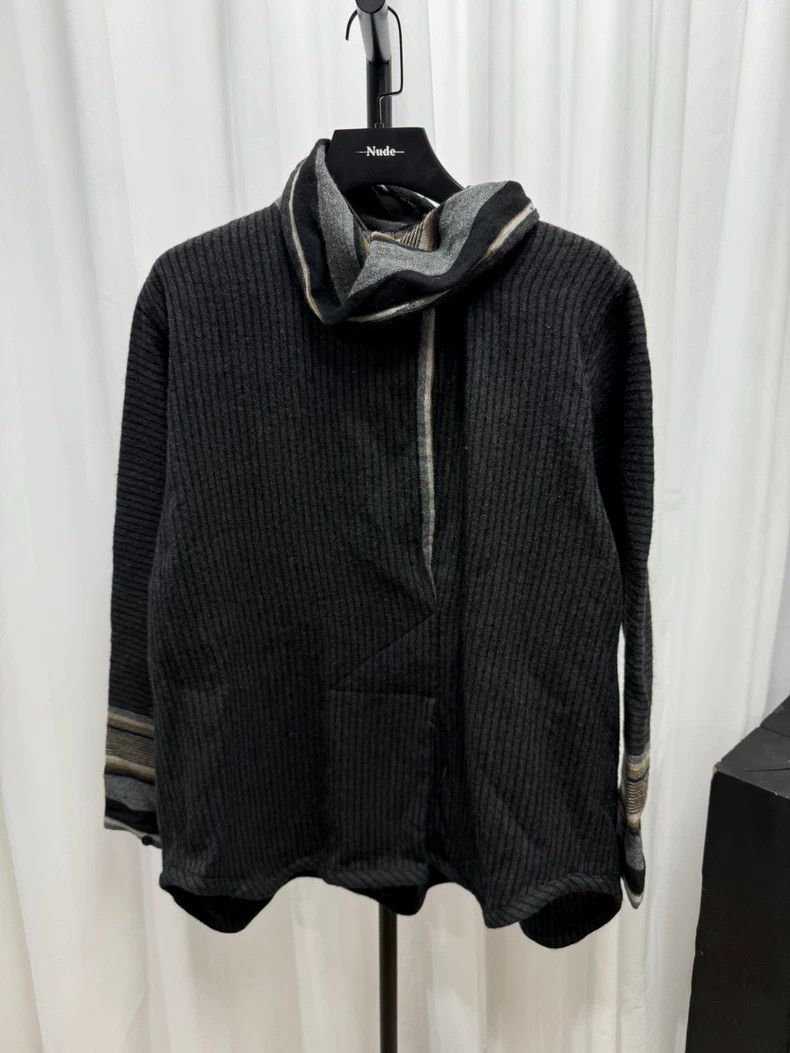 Issey Miyake Issey miyake size os Deconstructing scarf collar long sleev Size US M / EU 48-50 / 2 - 1 Thumbnail