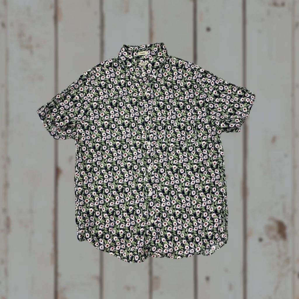 J.Crew J.CREW Flower Shirt Men M Classic Fit Short Sleeve Linen Tropical Print Multicolor Size US M / EU 48-50 / 2 - 1 Thumbnail