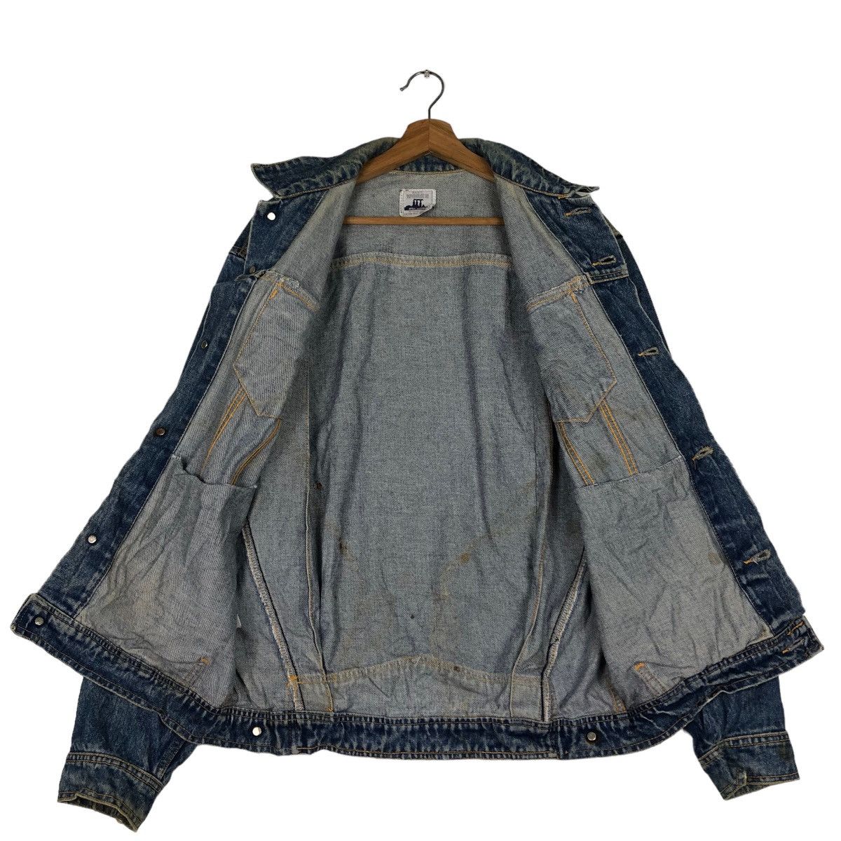 Japanese Brand 🔥Vtg Trucker Denim Jacket Worker Wear Basic Union Made Size US M / EU 48-50 / 2 - 12 Thumbnail
