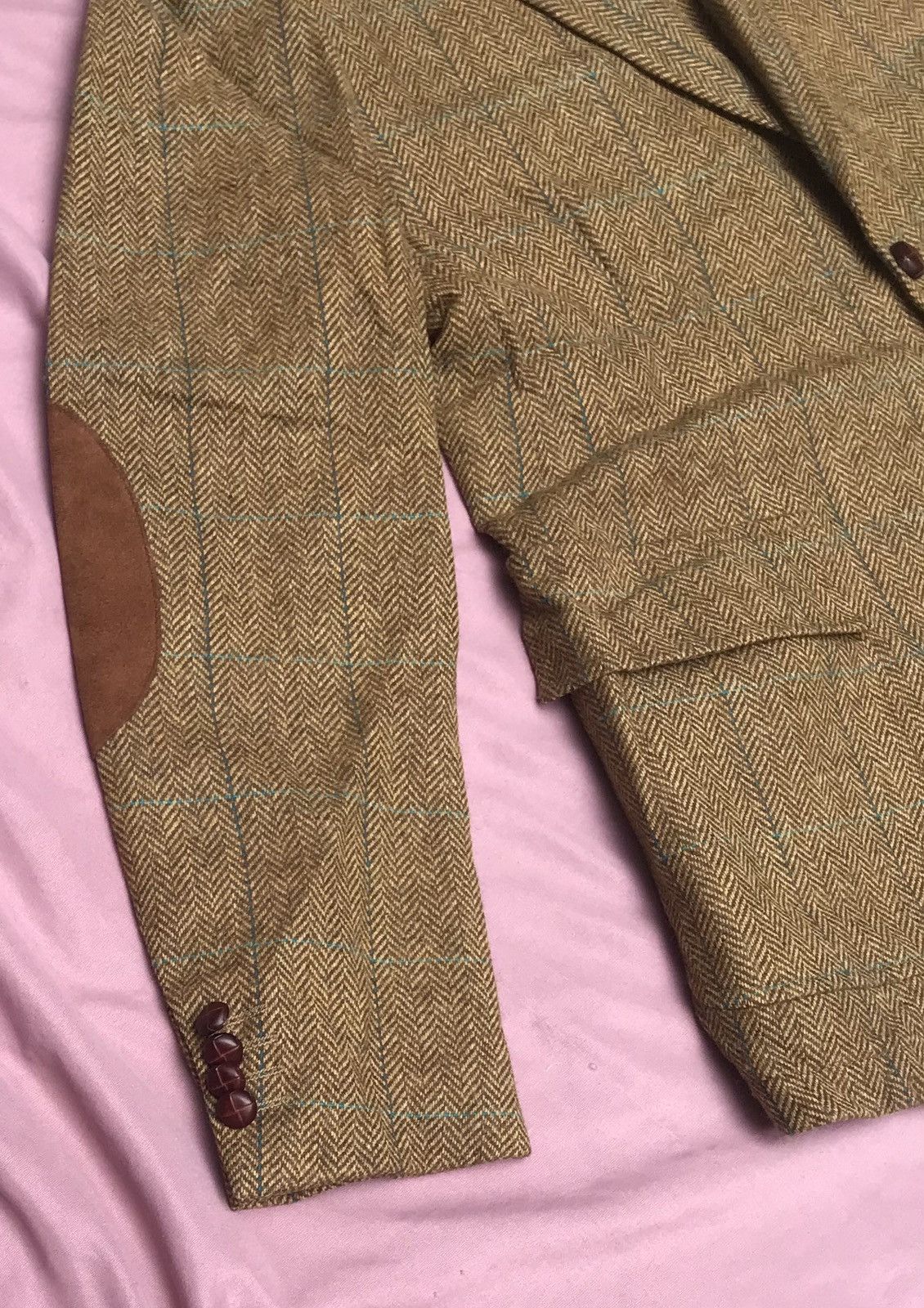 Other PURE WOOL TWEED UNLINED UNCANVASSED UNPADDED SHOULDER BLAZER Size 44R - 4 Thumbnail