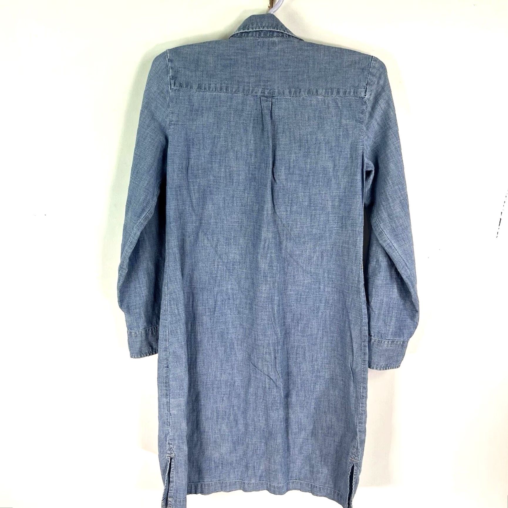 Vintage L.L. Bean Denim Shirt Dress Womens Size 4 Blue Long Sleeve Collared Classic 90s USA Size S / US 4 / IT 40 - 6 Thumbnail