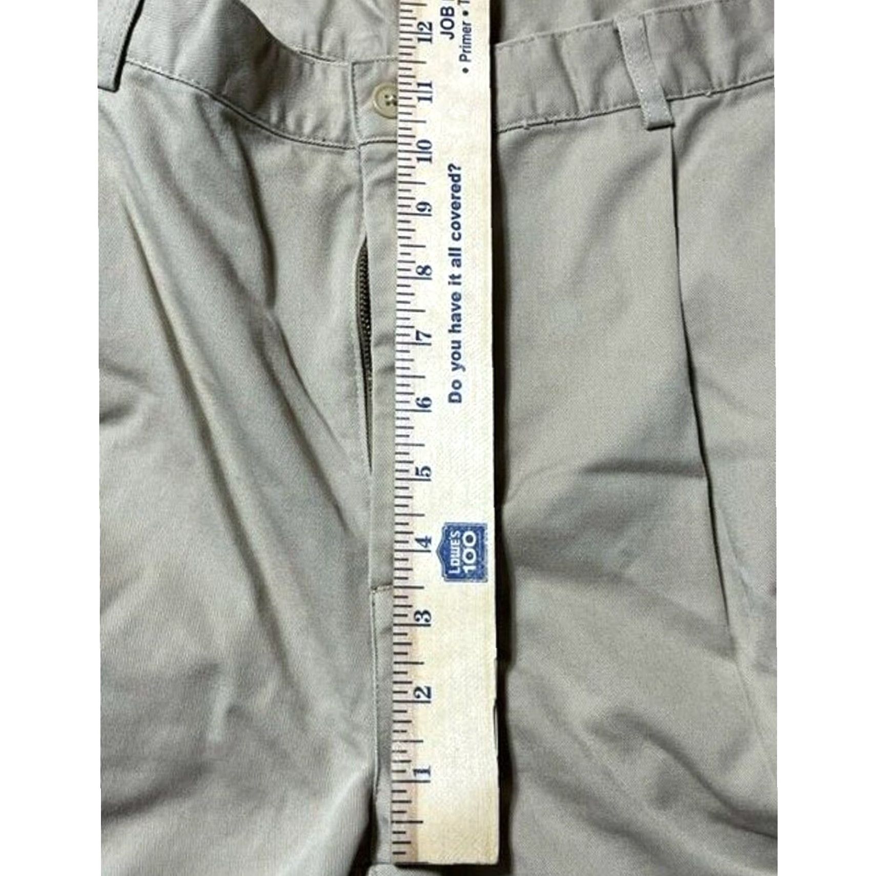 Lands' End Lands' End Chino Pants 36 Pleated Khaki Regular Men High Rise Comfortable Pockets Twill Workwear Casual Solid Inseam 32 Size US 36 / EU 52 - 4 Thumbnail