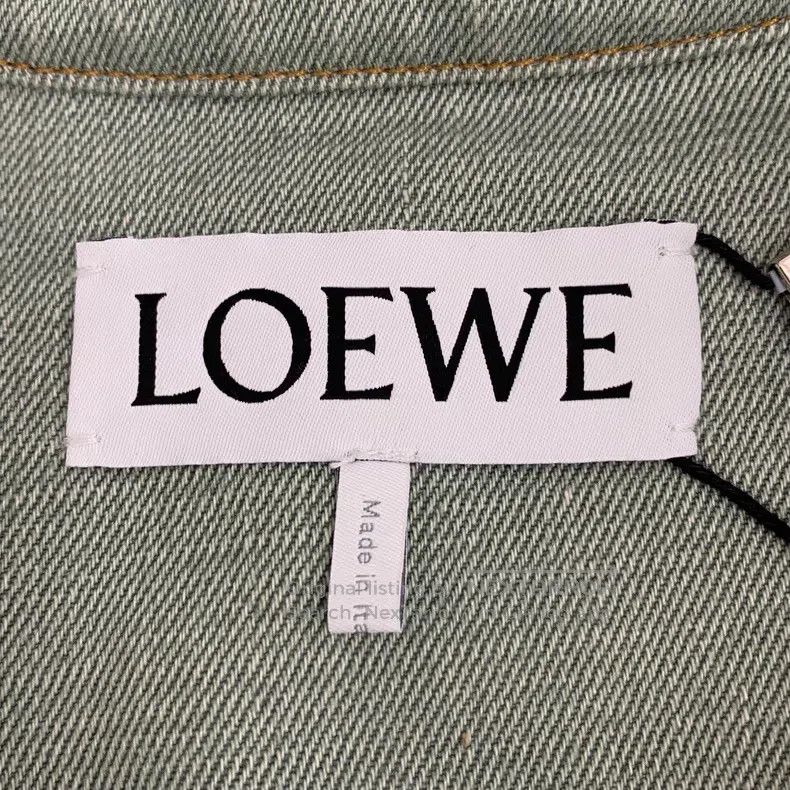 Loewe Loewe Green vintage irregular hem cotton collar single-bre Size XXS / US 00 / IT 34 - 6 Thumbnail