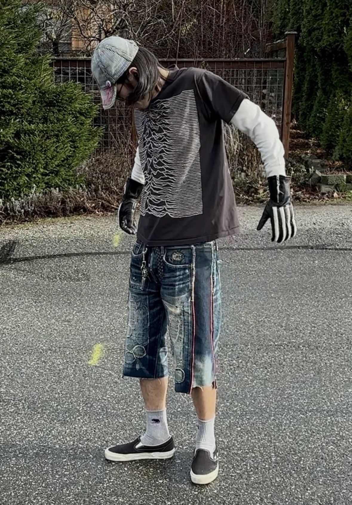 Kapital Kiro Hirata Boro Crash Jeans Denim Surf capris jort Size US 36 / EU 52 - 3 Thumbnail