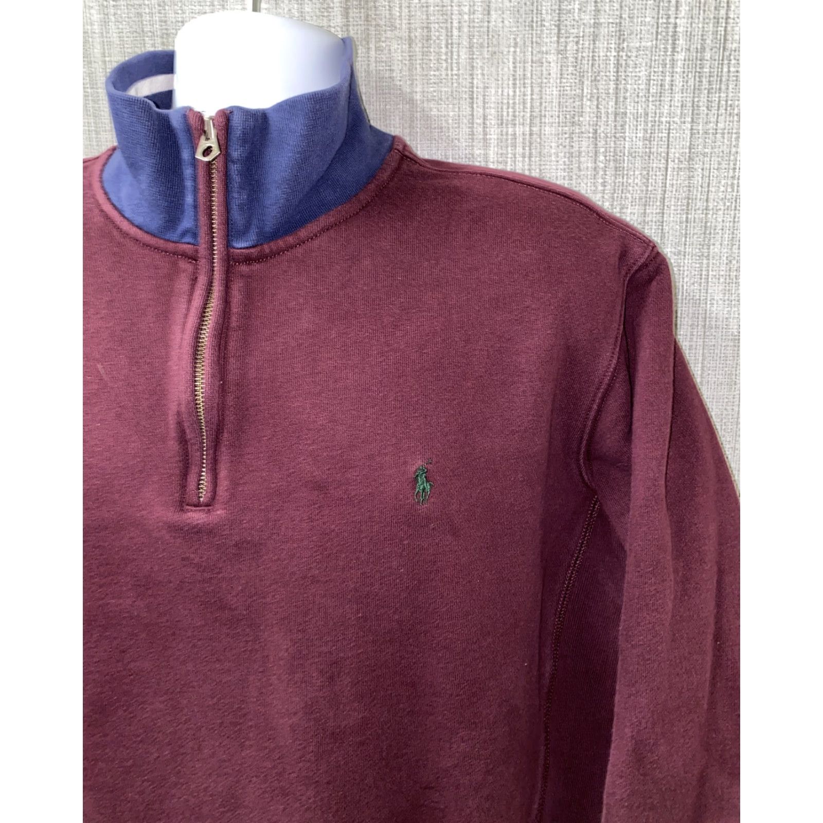 Polo Ralph Lauren Polo Ralph Lauren Jacket Men's XL Red Fleece-Lined 1/2 Zip Cotton Blend Size US XL / EU 56 / 4 - 2 Thumbnail