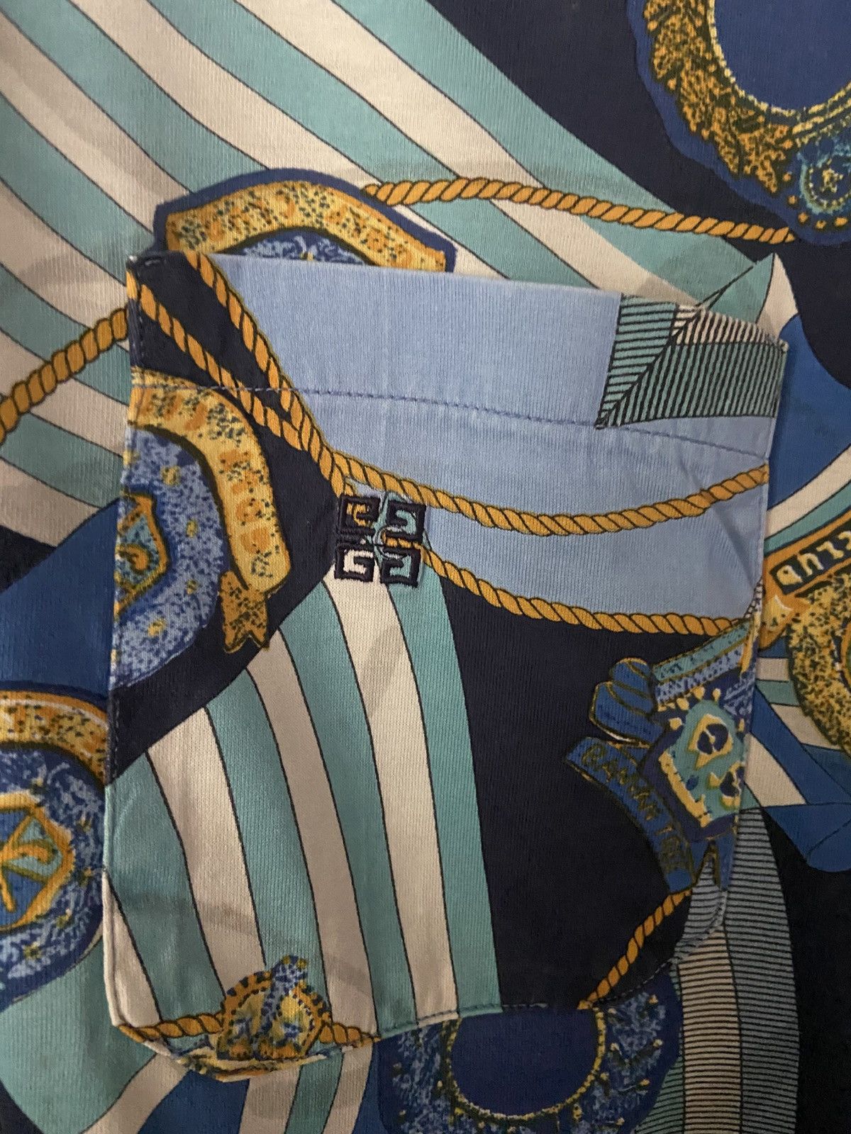 Givenchy Vintage Givenchy Gentleman All Over Print Polo Shirt Size US L / EU 52-54 / 3 - 6 Thumbnail