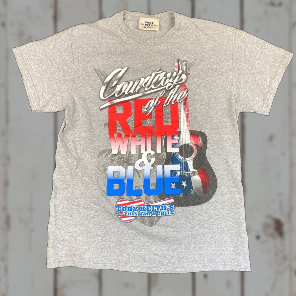 Vintage VINTAGE Toby Keith’s Bar and Grill Shirt Unisex Adults Small Gray Cotton Graphic Print Flag Love Music Size US S / EU 44-46 / 1 - 1 Thumbnail
