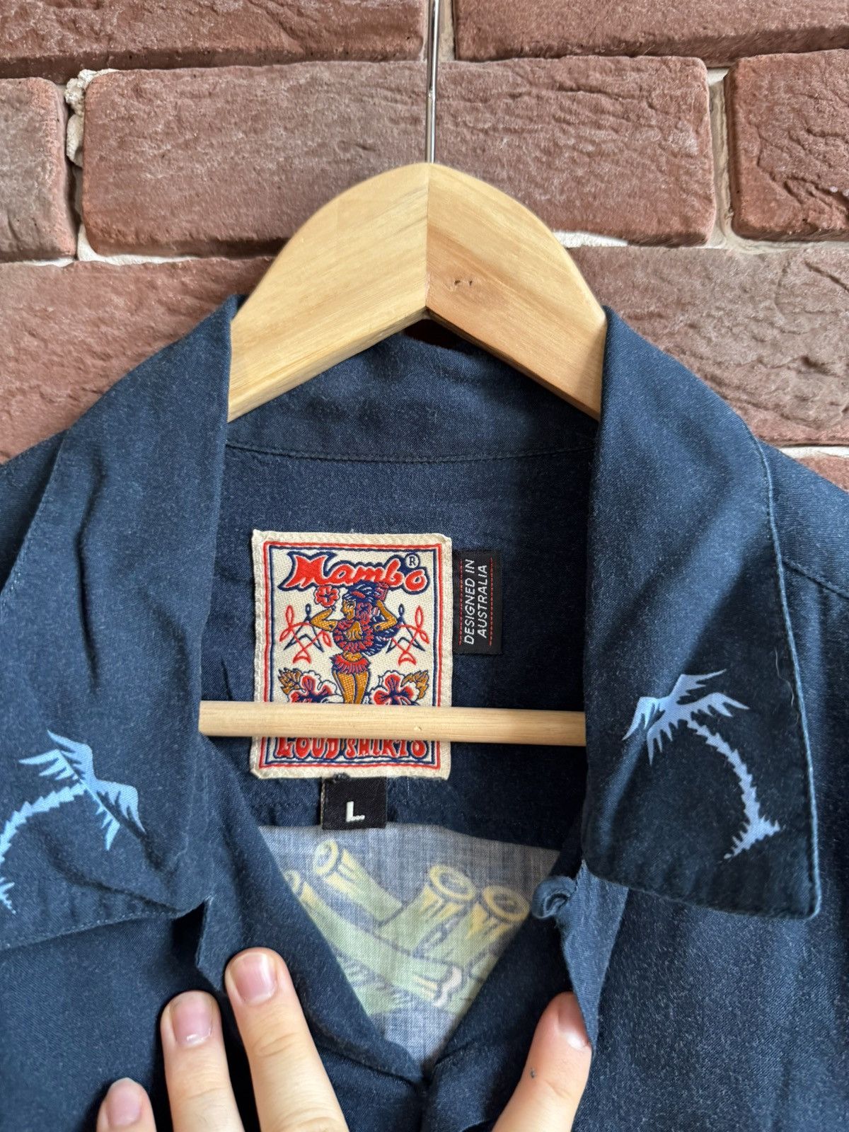 Mambo Vintage 90s MAMBO Shirt Traditional Tattoo Australia Hawaii Size US L / EU 52-54 / 3 - 3 Thumbnail