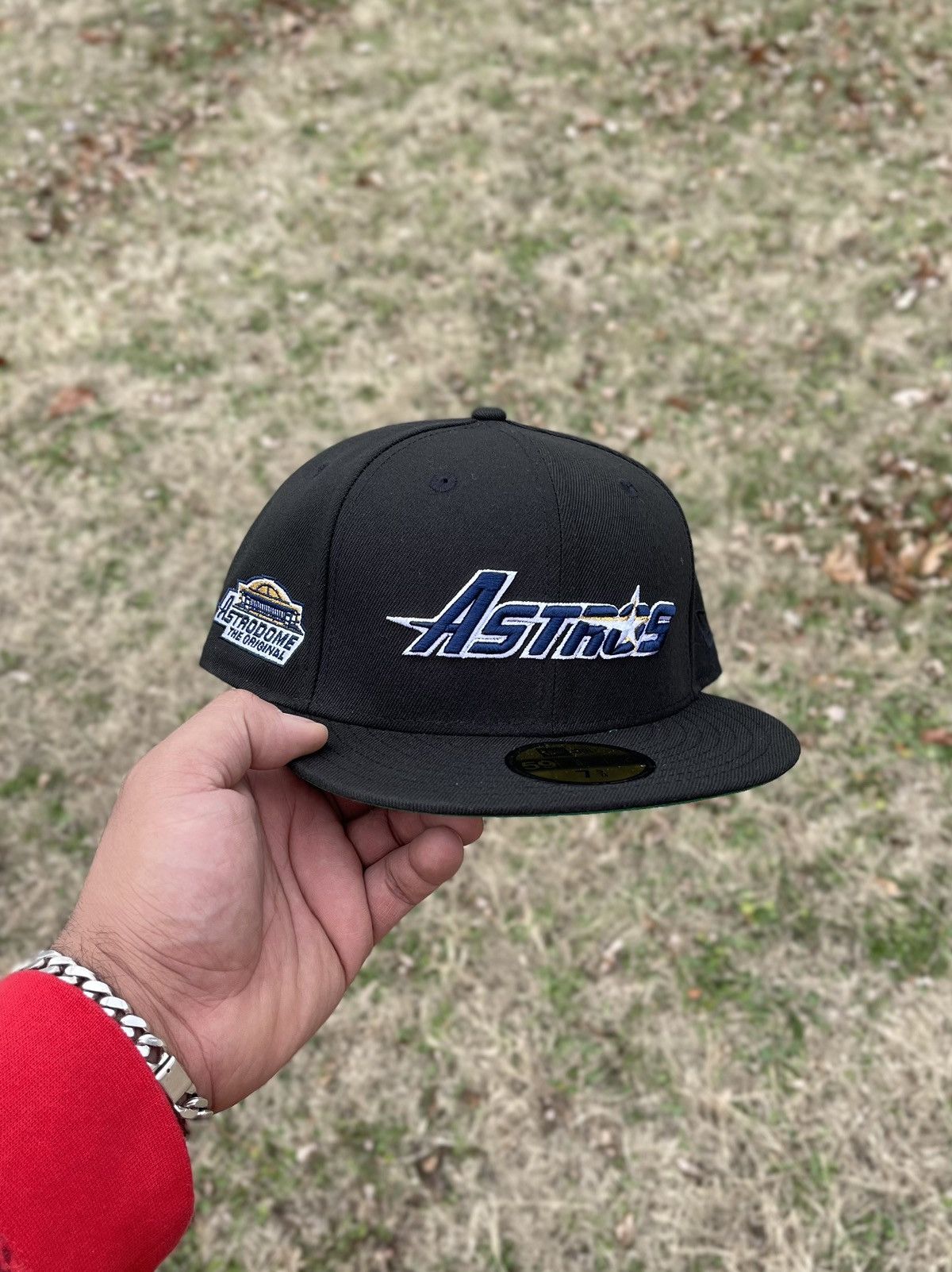 image of Hat Club x New Era 59Fifty Hatclub Houston Astros Black Dome 7 5/8, Men's