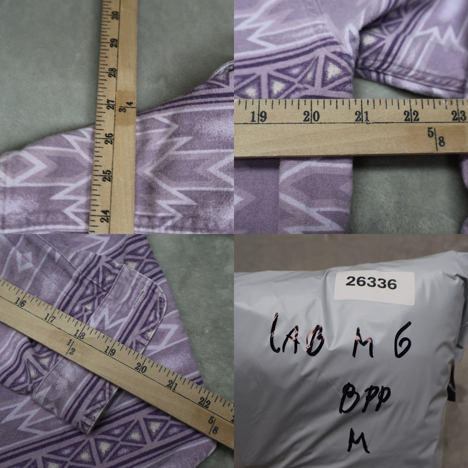 Vintage Cabela's Shirt Women Medium Purple Flannel Southwestern Geometric Button Up Casual Size M / US 6-8 / IT 42-44 - 8 Thumbnail