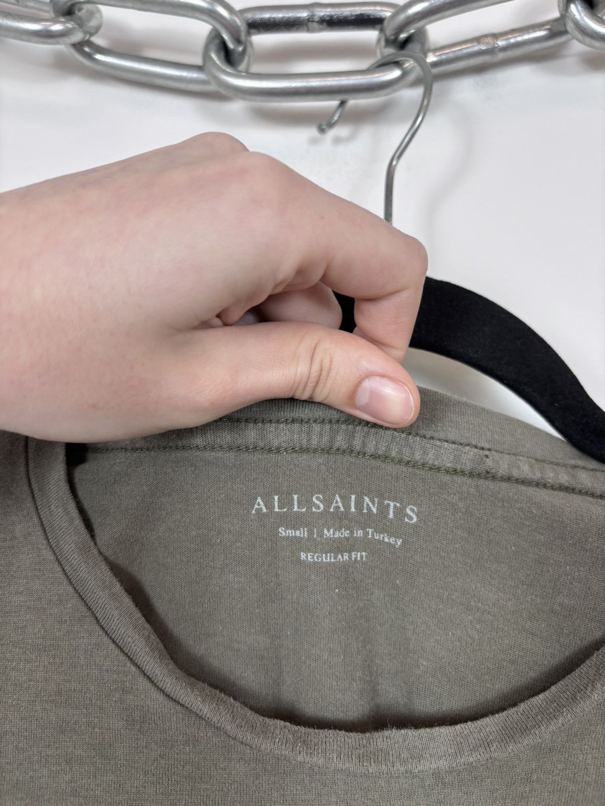 Allsaints AllSaints Brace Tonic Crew Men’s Olive Green T-Shirt Tee Size US S / EU 44-46 / 1 - 10 Thumbnail