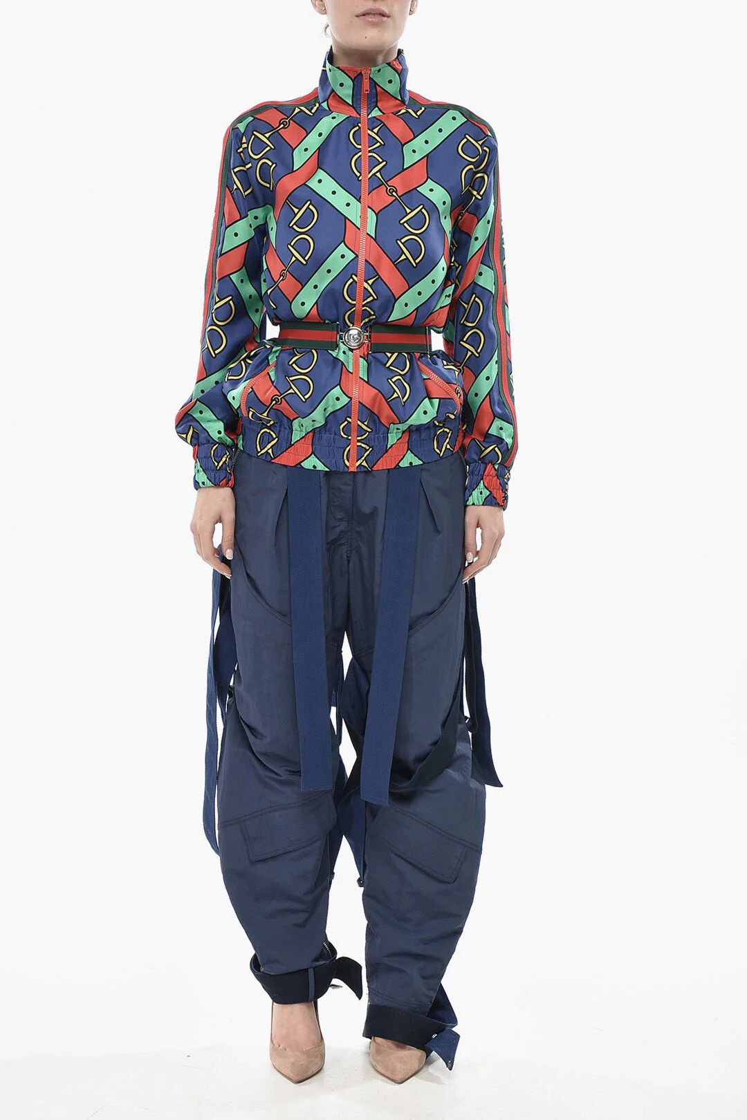 Gucci og1mm0326 Silk-Satin Bomber Jacket in Multicolor Size XS / US 0-2 / IT 36-38 - 4 Thumbnail