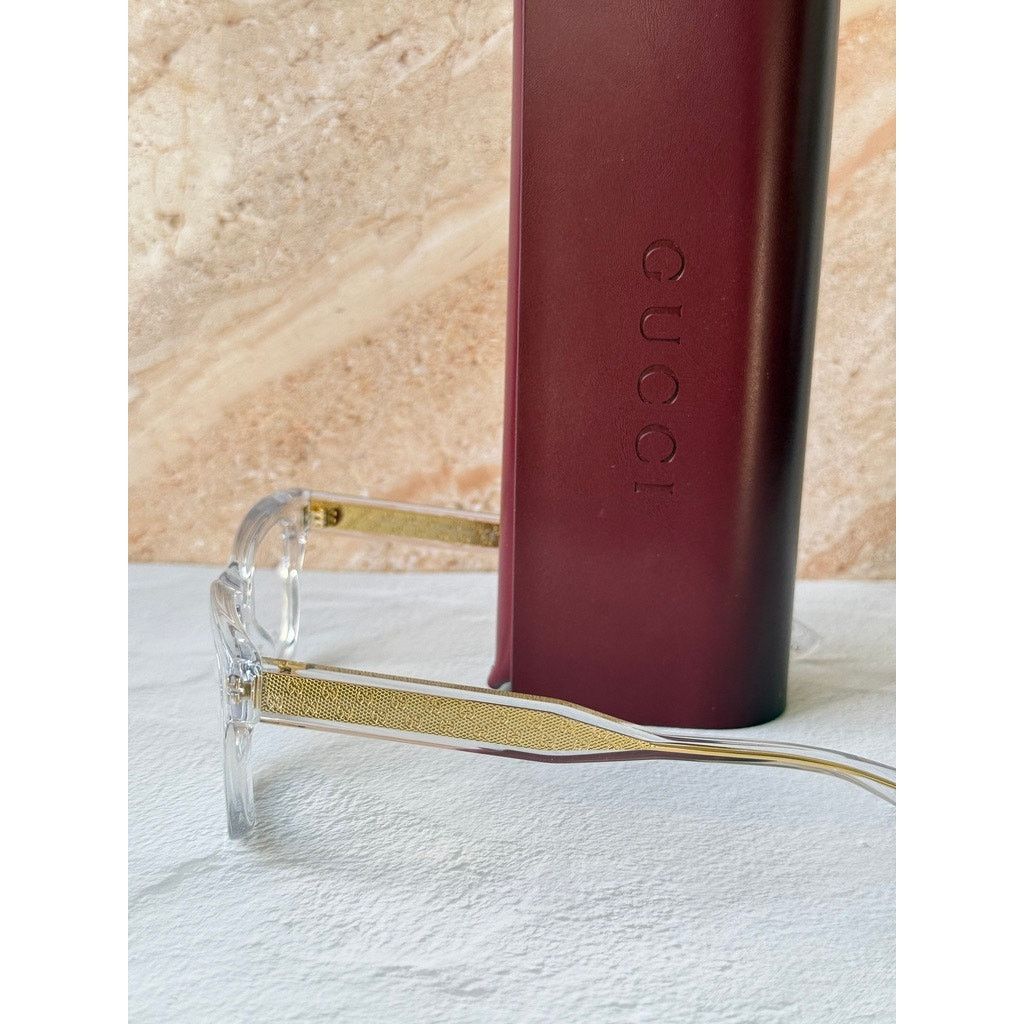 Gucci NEW Gucci GG2066O Clear Cat Eye Eyeglasses Frames Size ONE SIZE - 2 Thumbnail
