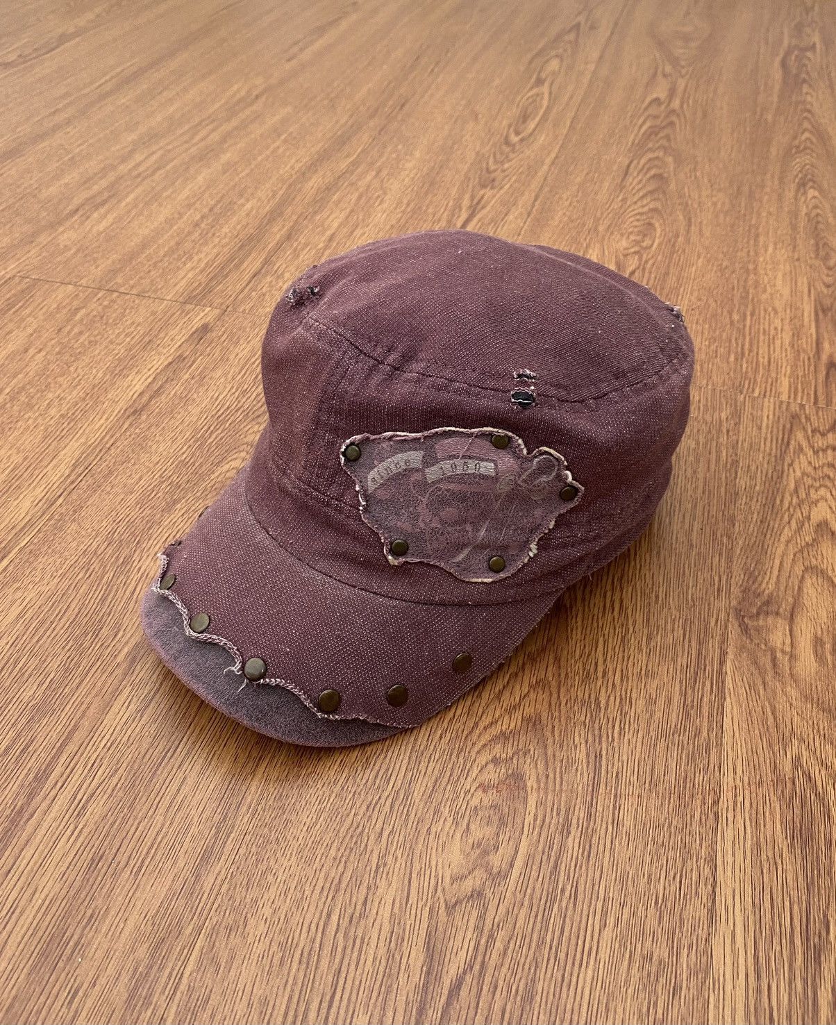 If Six Was Nine × Japanese Brand × Le Grande Bleu (L.G.B.) Skull studded patrol cap Size ONE SIZE - 1 Thumbnail