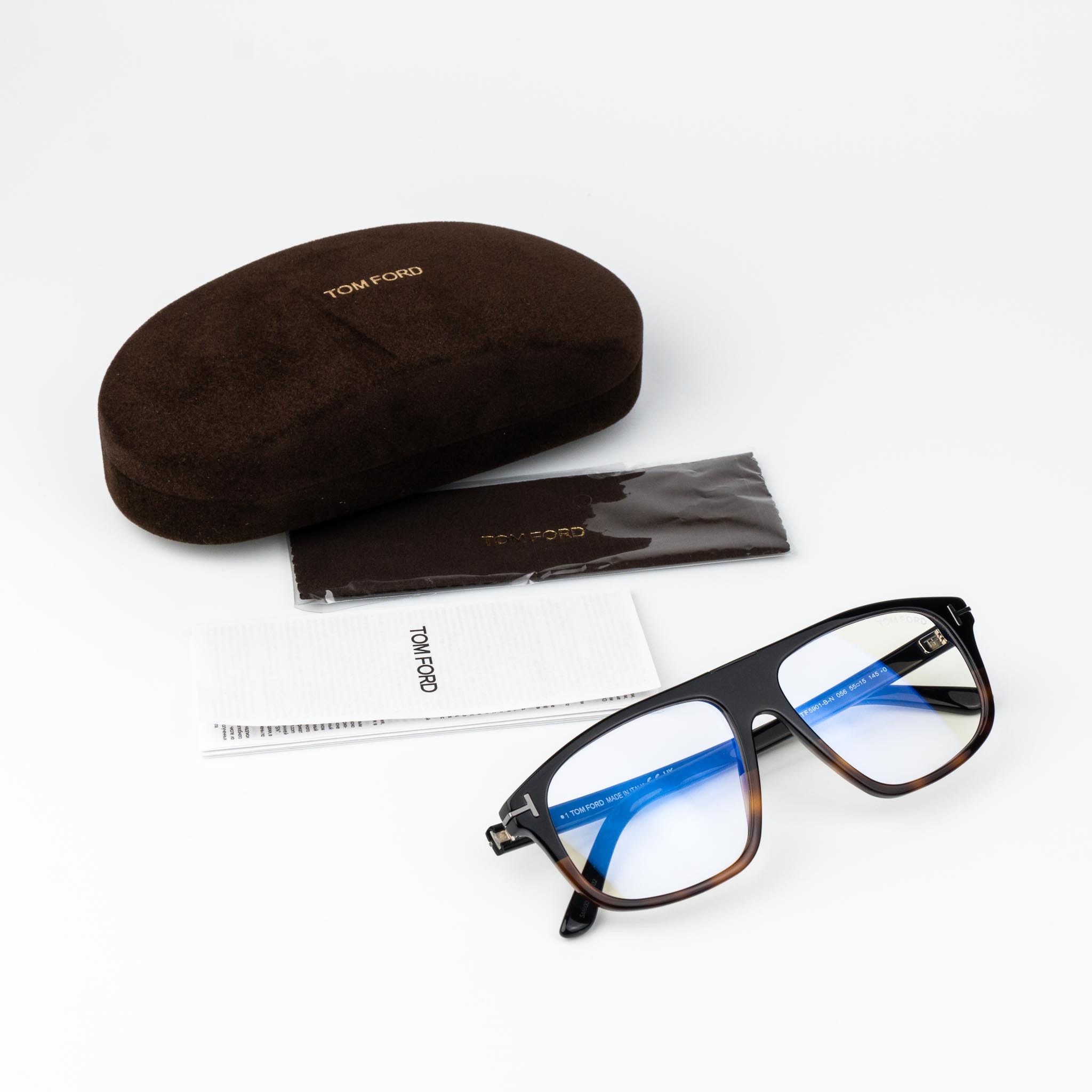 Tom Ford Tom Ford Men Eyeglasses Aviator FT5901-B-N 056 NEW AUTHENTIC Size ONE SIZE - 12 Thumbnail