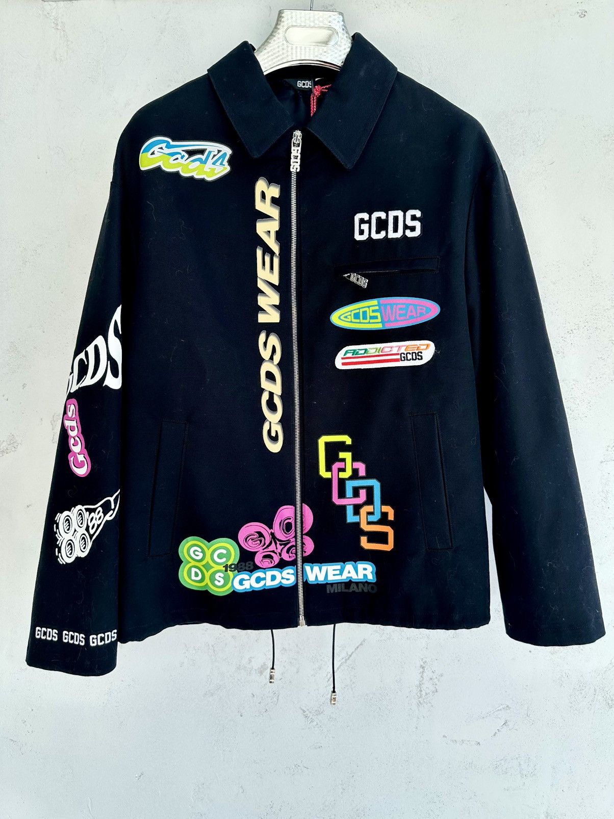 GCDS GCDS Racing Anime Logo Patch Zip Jacket Canvas Size US S / EU 44-46 / 1 - 1 Thumbnail