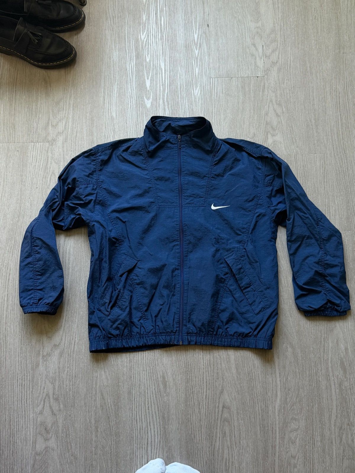 Nike Vintage Blue Nike Windbreaker Size US XL / EU 56 / 4 - 1 Thumbnail