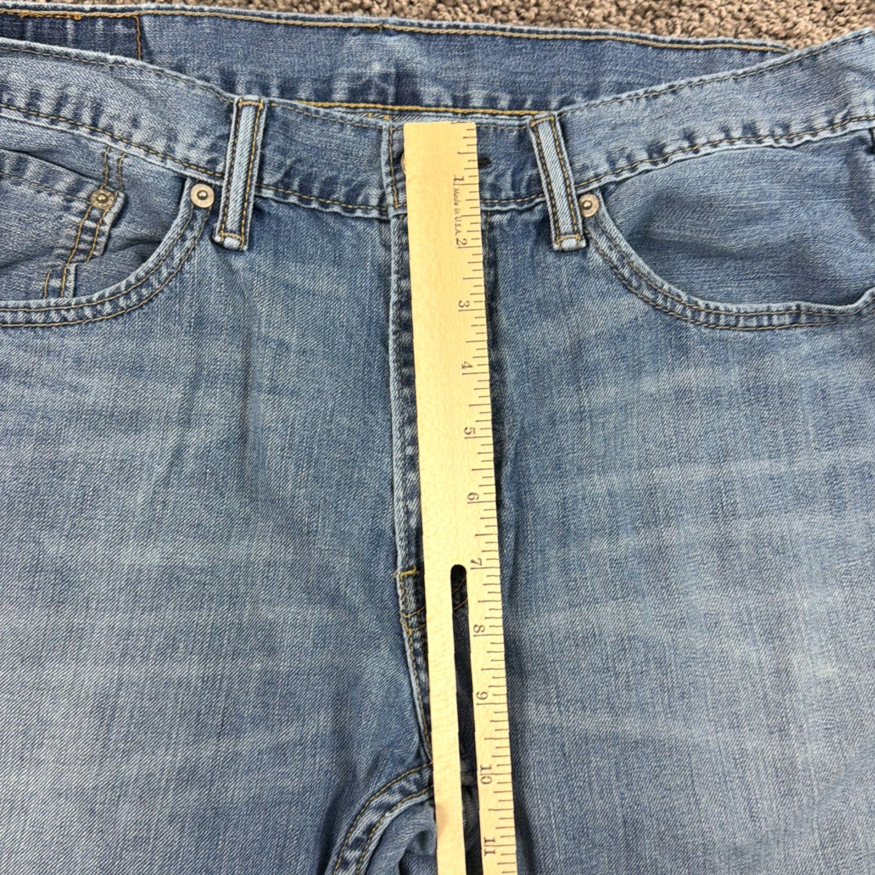 Levi's Levi's Jeans Mens 559 Straight Relaxed Fit 33x32 Denim 100% Cotton Medium Wash Blue Size US 33 - 4 Thumbnail