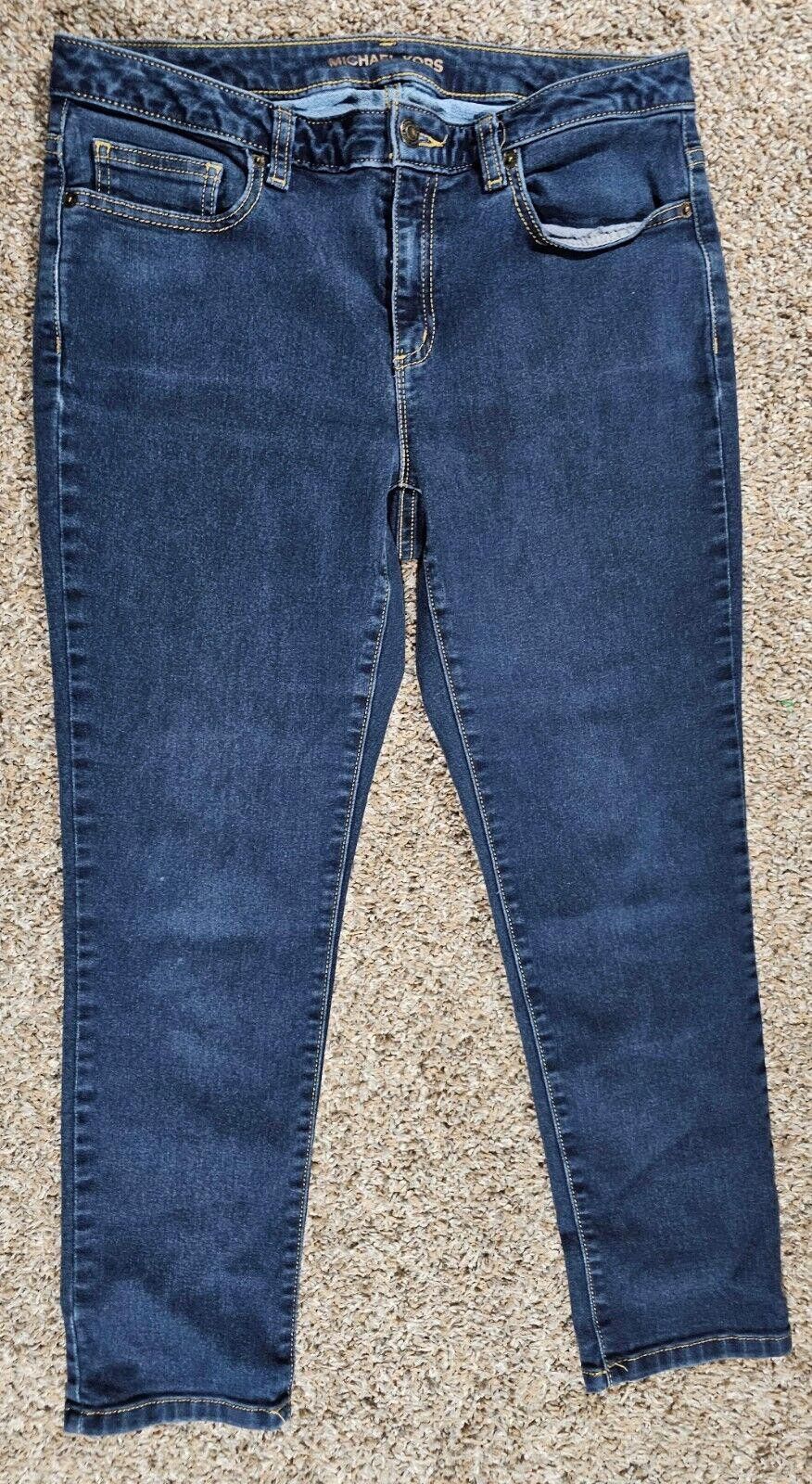 Michael Kors Michael Kors Womens Izzy Cropped Skinny Fit Jeans Size 8 Size 30" / US 8 / IT 44 - 1 Thumbnail