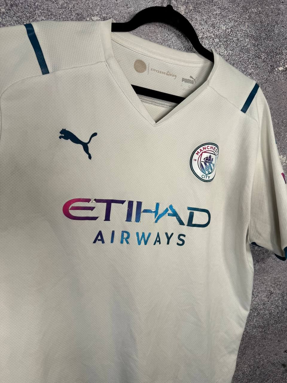 Puma × Vintage Manchester City 2021/22 Away Puma Soccer Jersey Size US XL / EU 56 / 4 - 17 Thumbnail