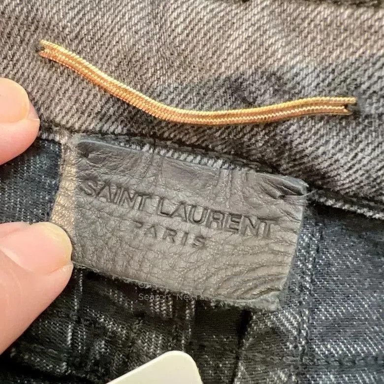 Saint Laurent Paris Saint Laurent Gray Trousers Size 25. Size 25" / US 0 / IT 36 - 6 Thumbnail