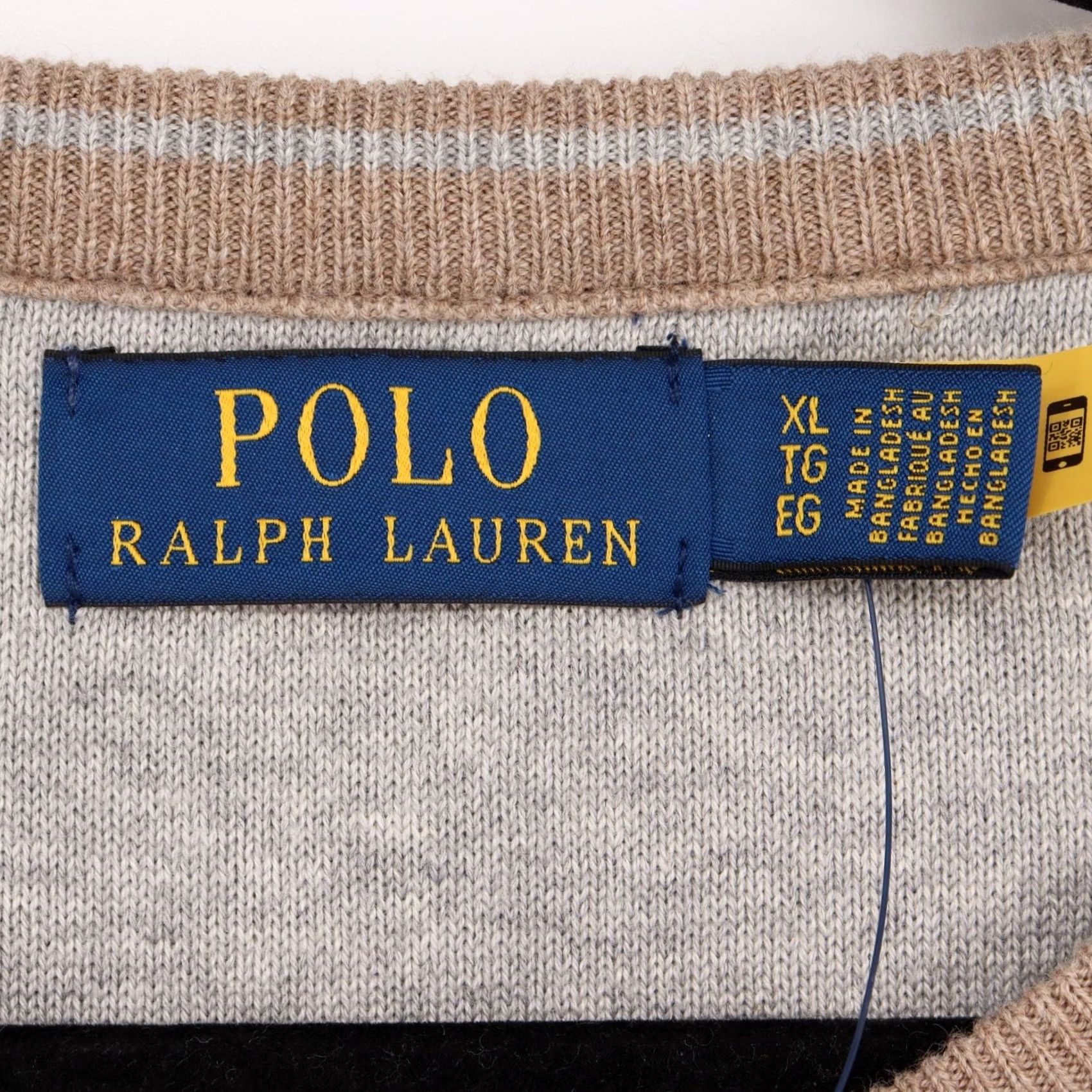 Polo Ralph Lauren Polo Ralph Lauren Men's Classic Brown Knit Crewneck Sweater XL Size US XL / EU 56 / 4 - 5 Thumbnail