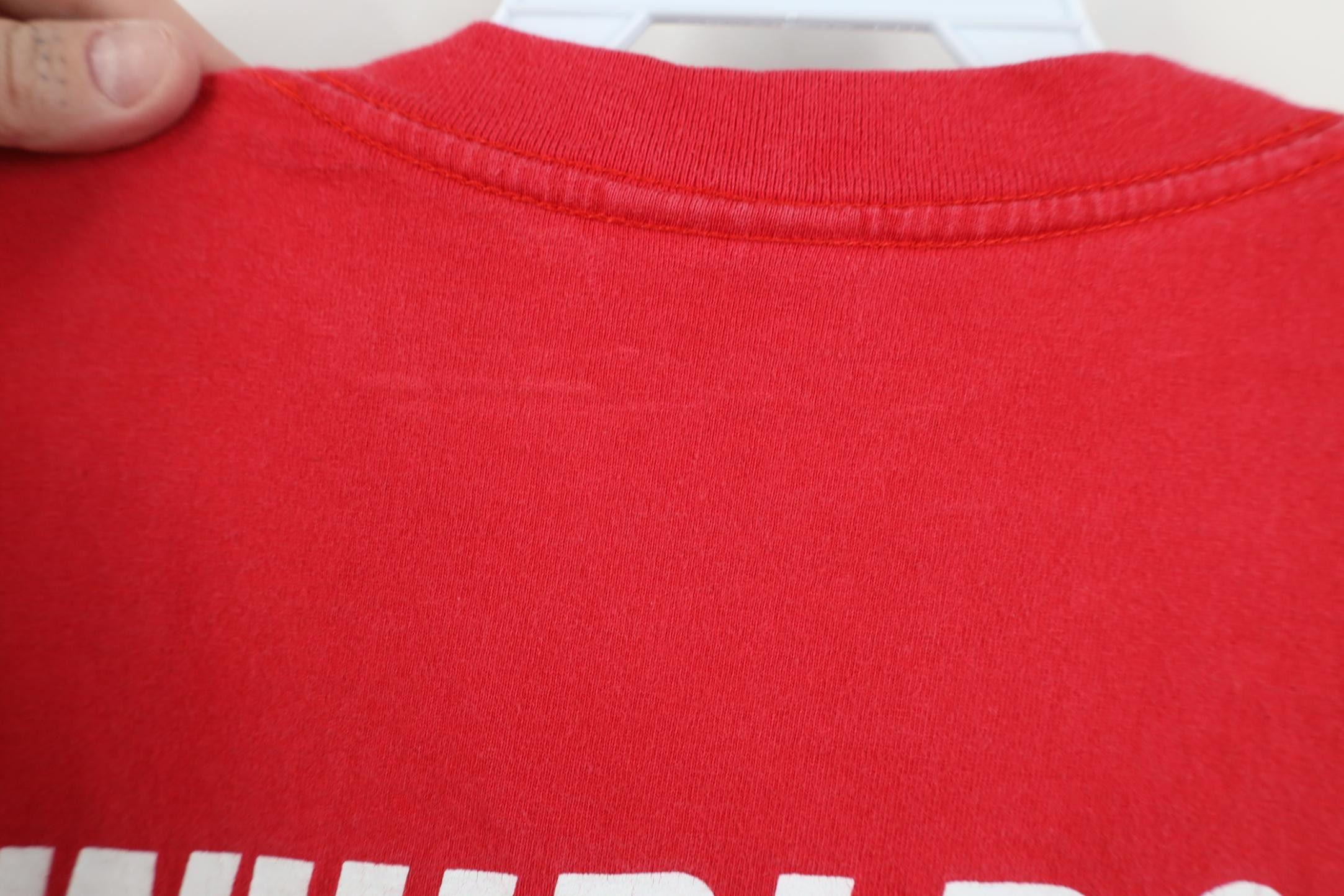 Vintage Vintage 90s Whirlpool Jet Boats Boating T-Shirt Red Cotton Size US M / EU 48-50 / 2 - 9 Thumbnail