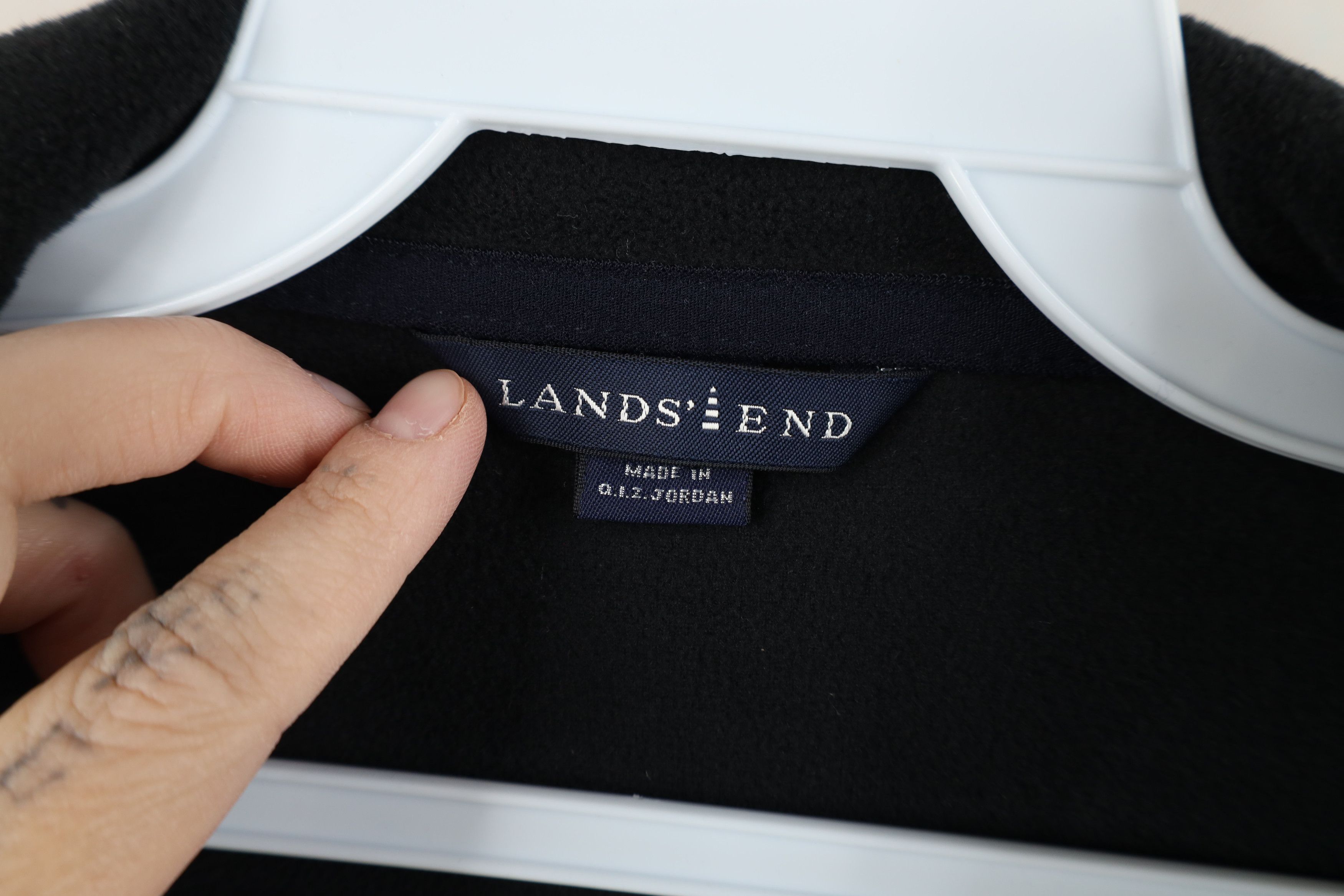 Lands' End Deadstock Vintage Lands End Half Zip Pullover Sweater Black Size US L / EU 52-54 / 3 - 5 Thumbnail