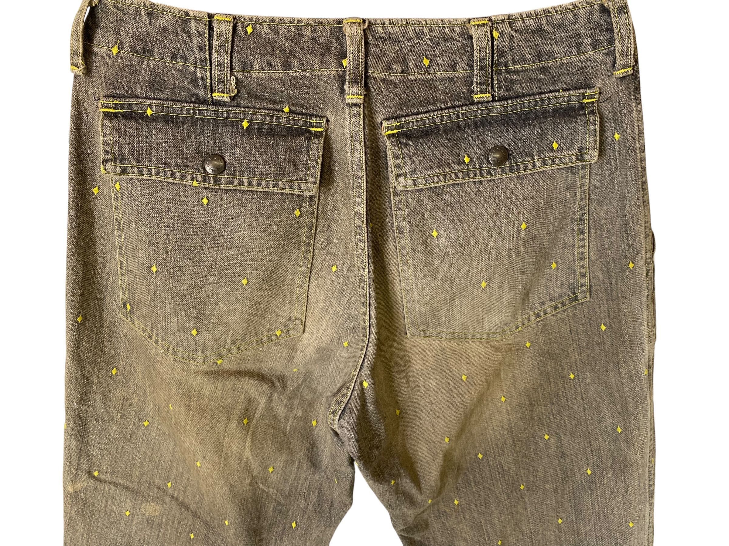 Designer × Jun Takahashi × Undercover SS02 Undercover Illusion of Haze embroidered denim pant Size US 31 - 7 Thumbnail