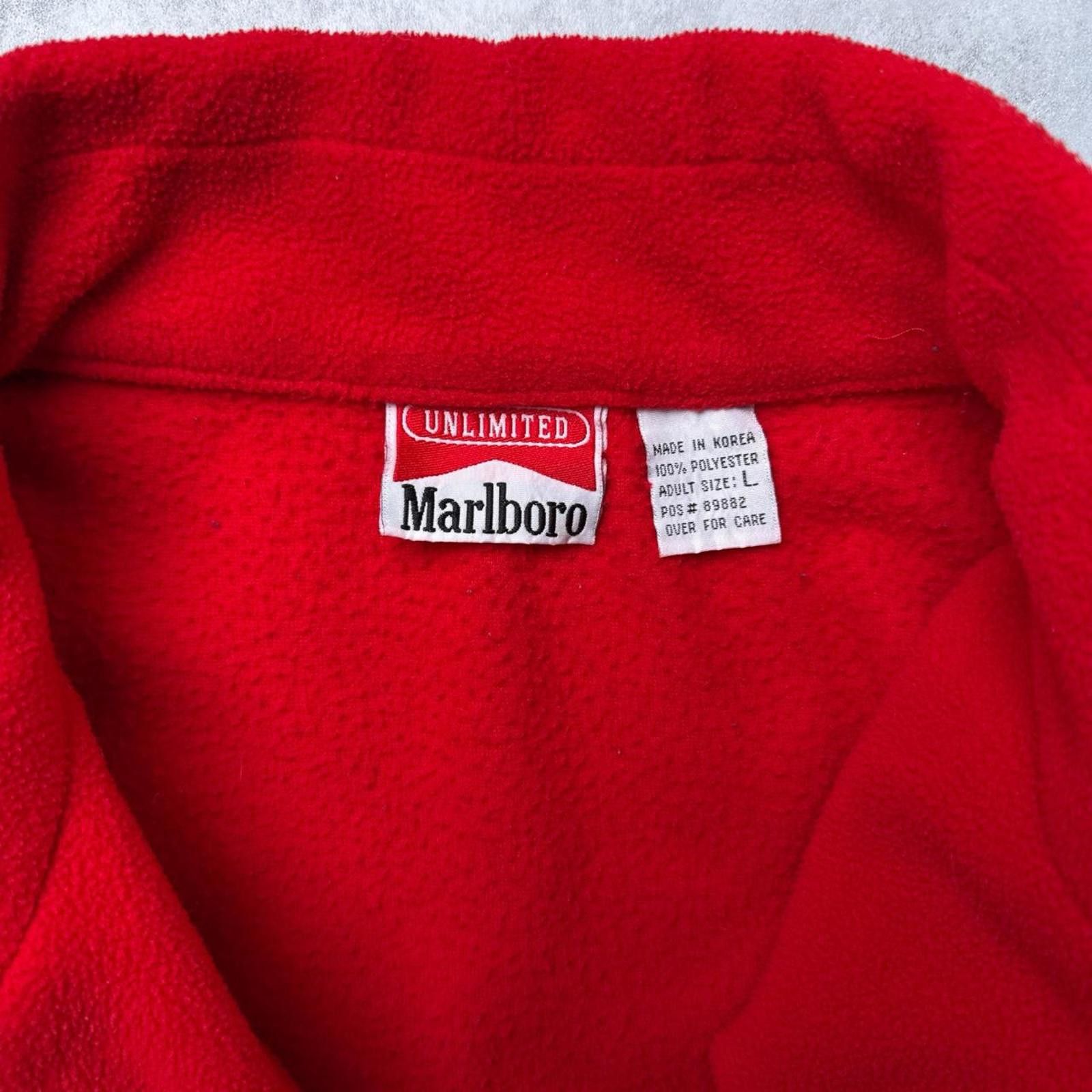 Marlboro Y2K Marlboro 00s Red Zip Up Jacket Size US L / EU 52-54 / 3 - 7 Thumbnail