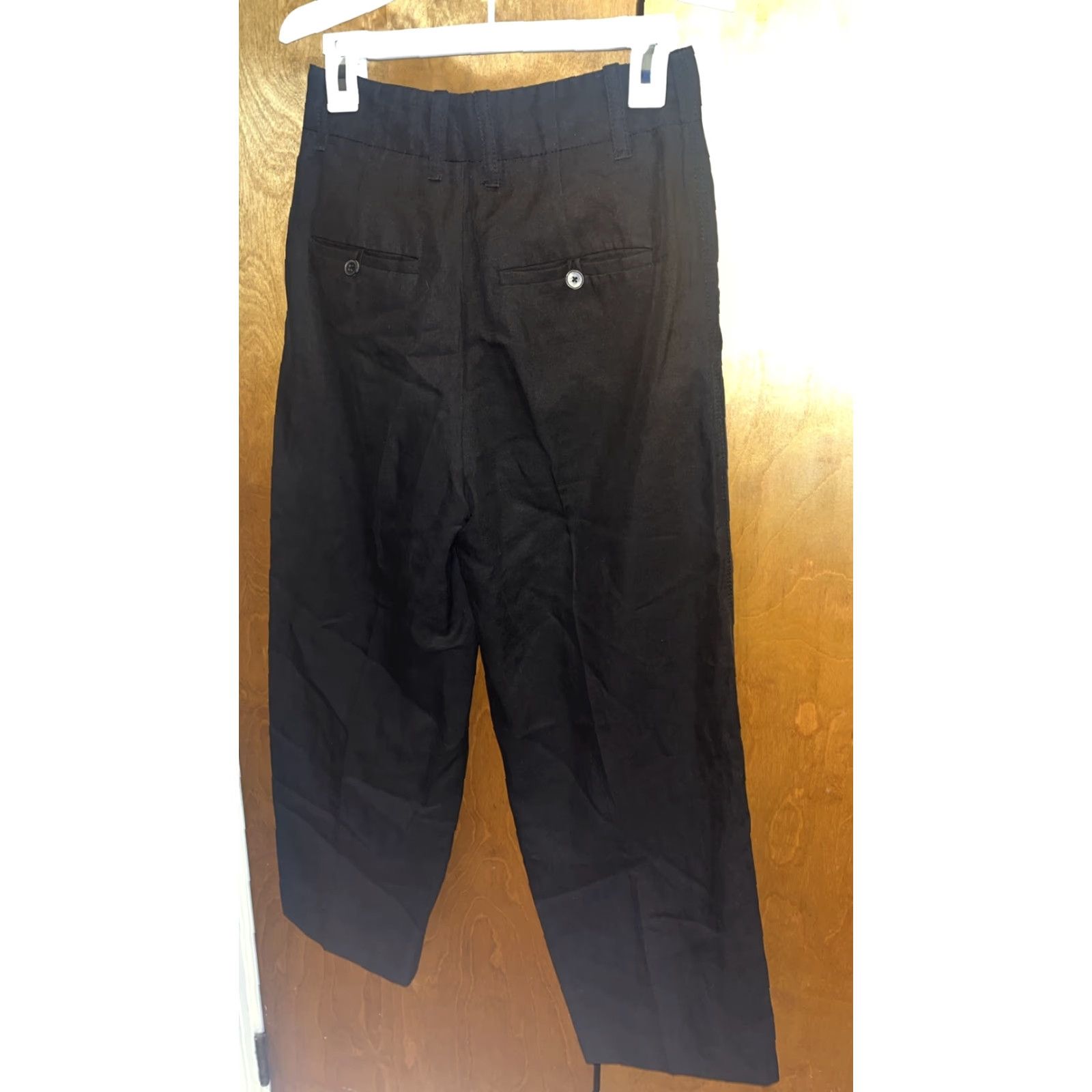 Vince Vince Womens High Rise Crop Wide Leg Pants Culottes Black Size 0 Size 25" / US 0 / IT 36 - 6 Thumbnail