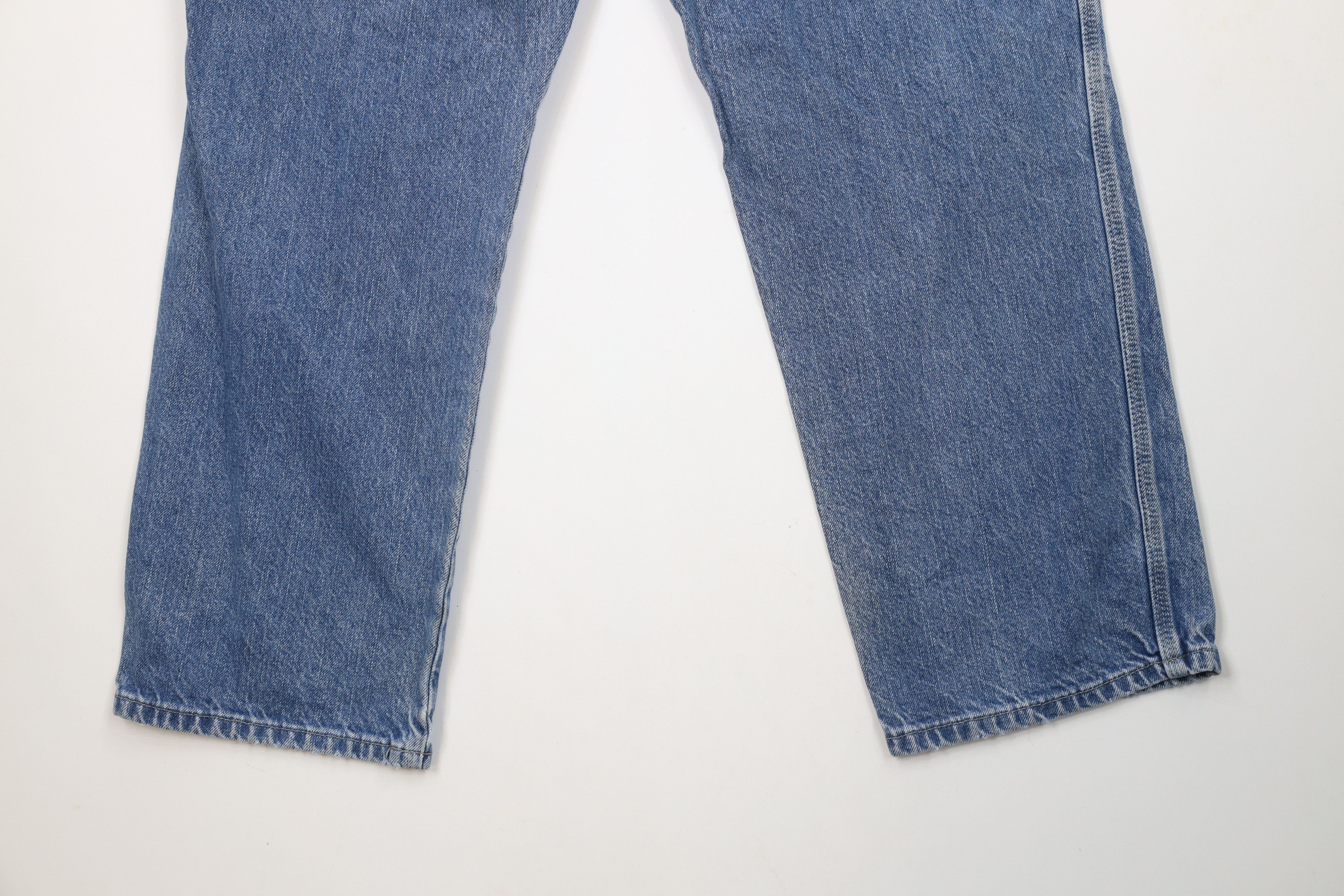 Dickies × Vintage Vintage Dickies Spell Out Wide Leg Dungaree Denim Jeans Size US 36 / EU 52 - 12 Thumbnail