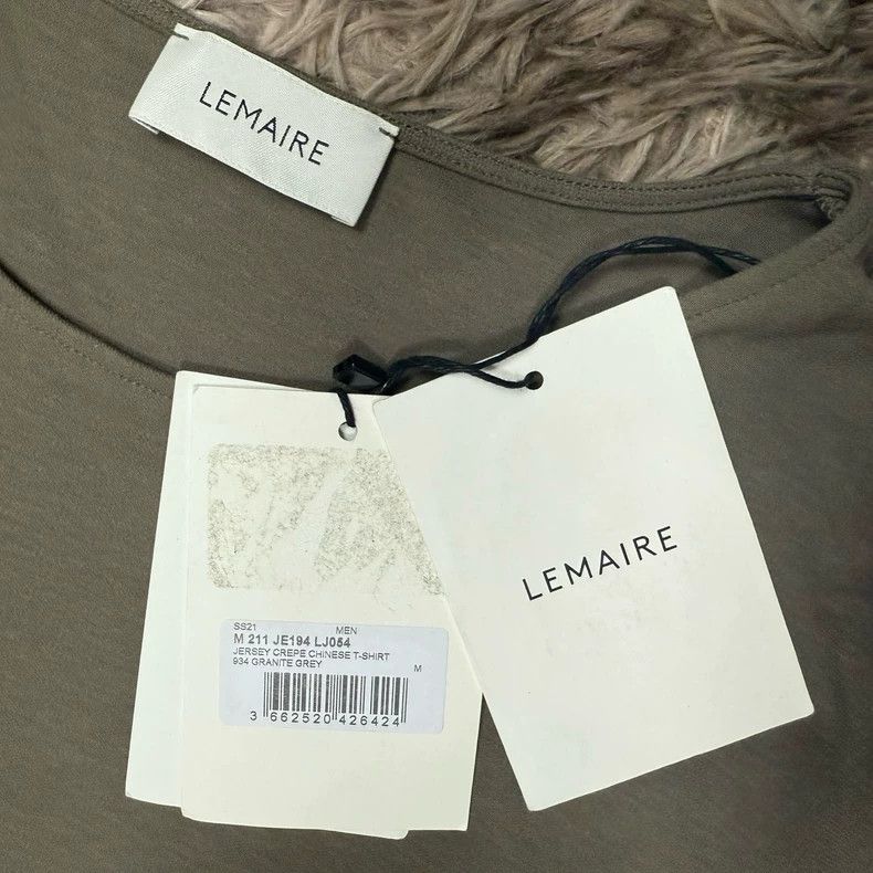Lemaire Lemaire Cotton short sleeve T-shirt with loose pockets sho Size US M / EU 48-50 / 2 - 2 Thumbnail