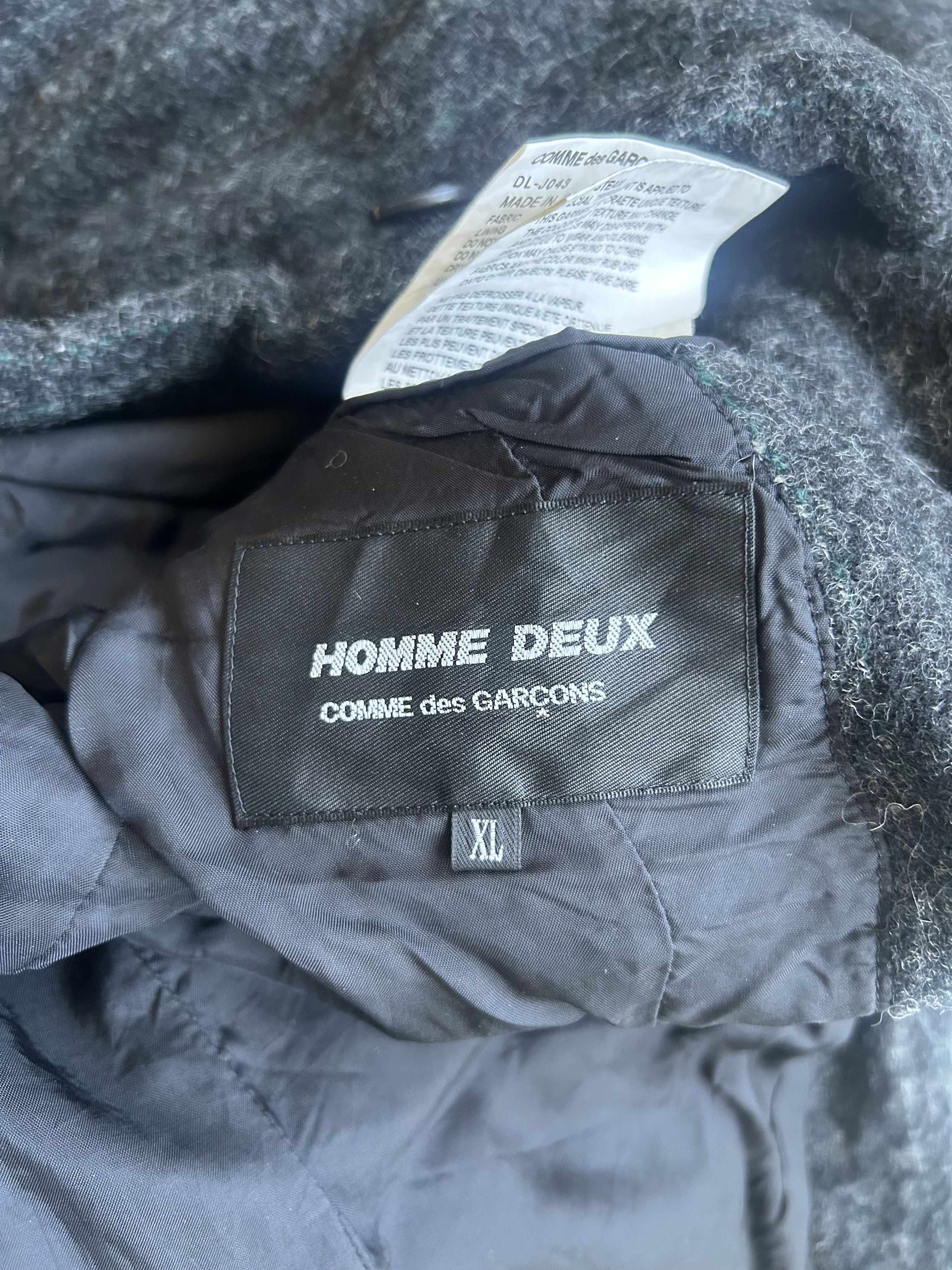 Comme des Garcons Comme Des Garcons Homme Deux 2023 Wool Pin Stripe Blazer Size US XL / EU 56 / 4 - 5 Thumbnail