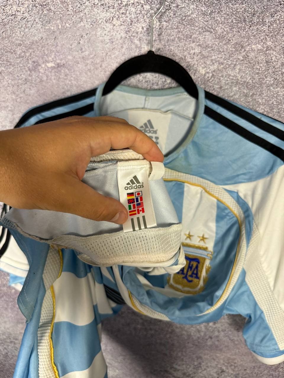 Other TEVEZ Argentina 2006 Home Adidas World Cup Soccer Jersey Size US XL / EU 56 / 4 - 11 Thumbnail