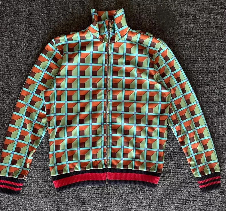 Gucci Gucci Jacket in Orange and Green Colors-2506 Size US M / EU 48-50 / 2 - 1 Thumbnail